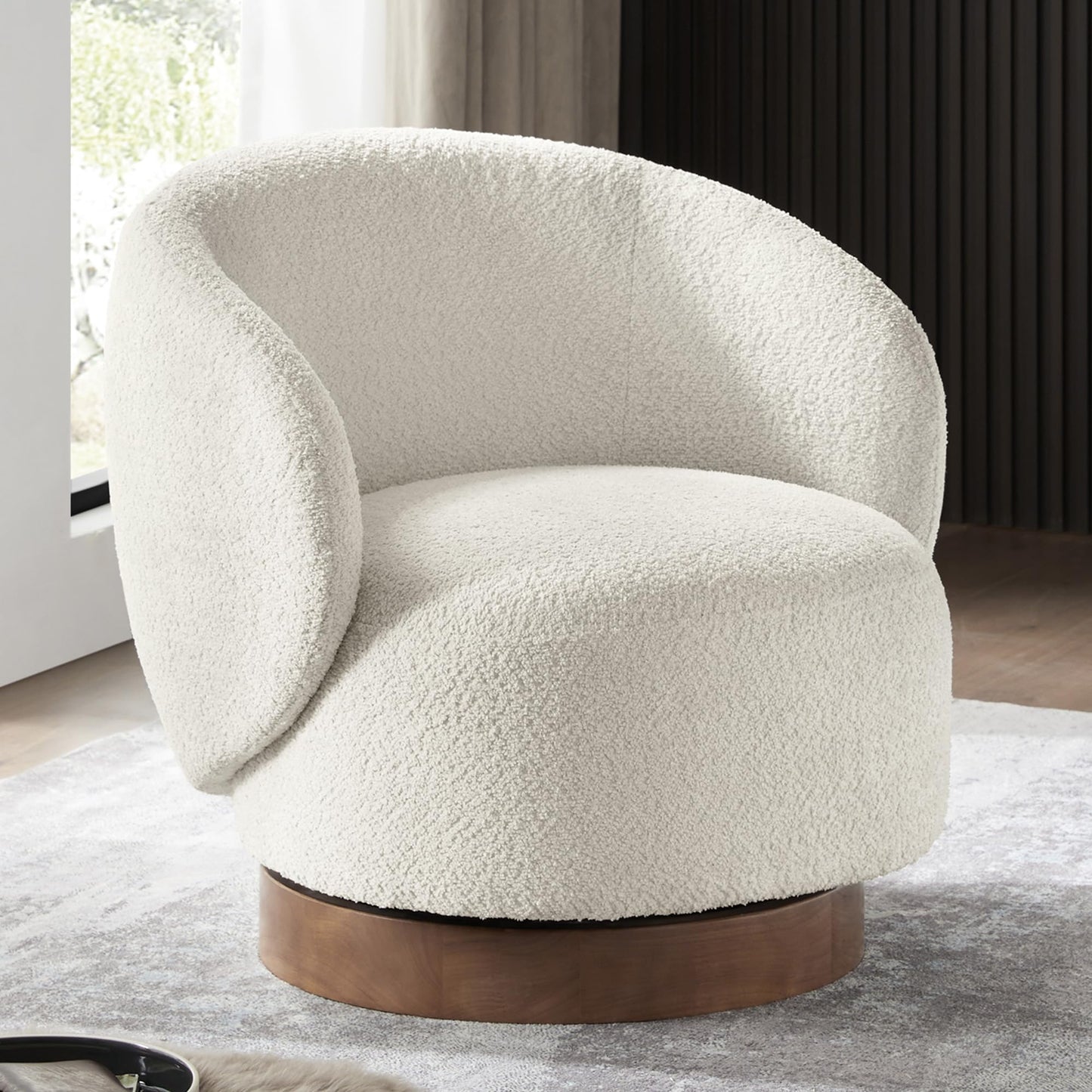 Swivel Barrel Accent Chair