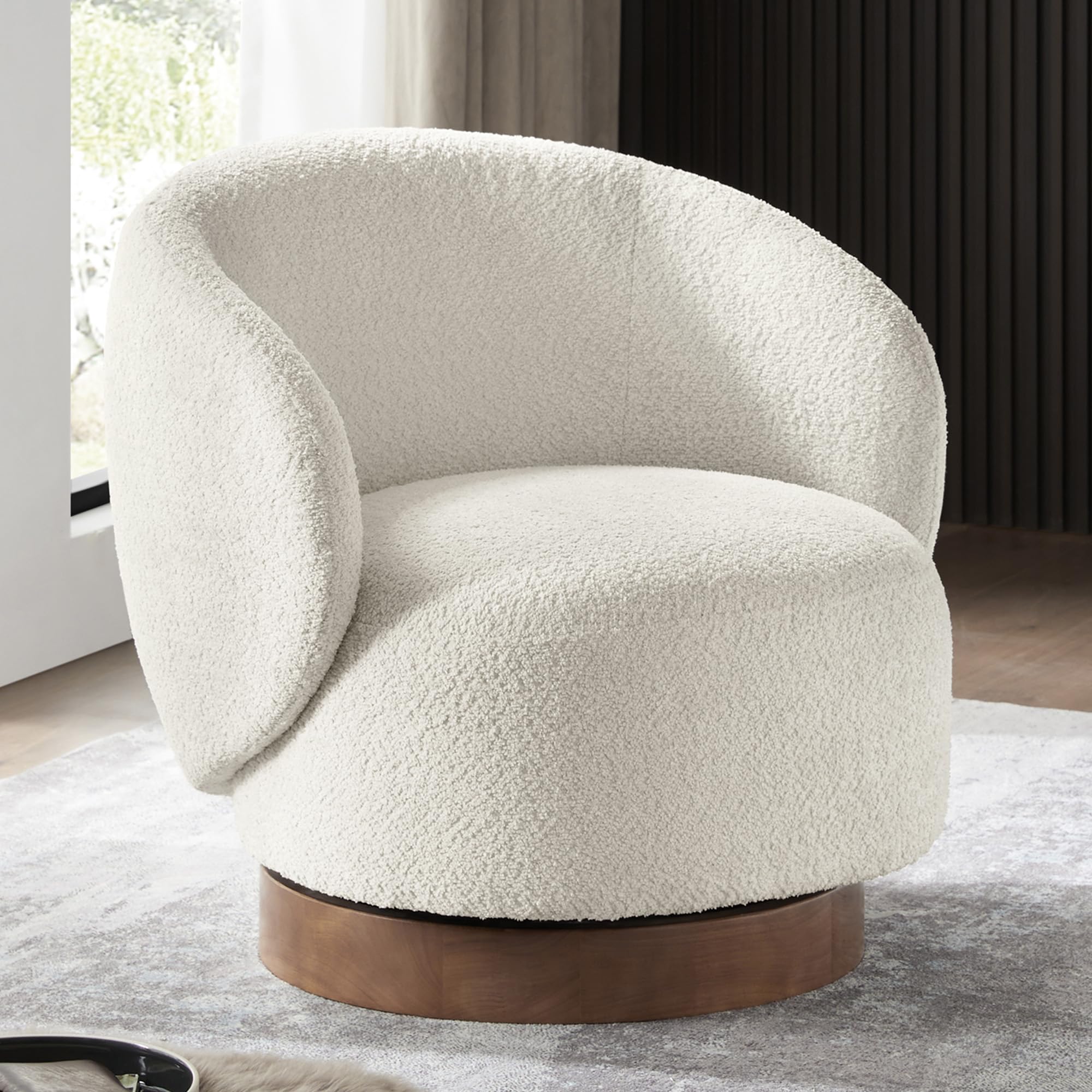 Swivel Barrel Accent Chair
