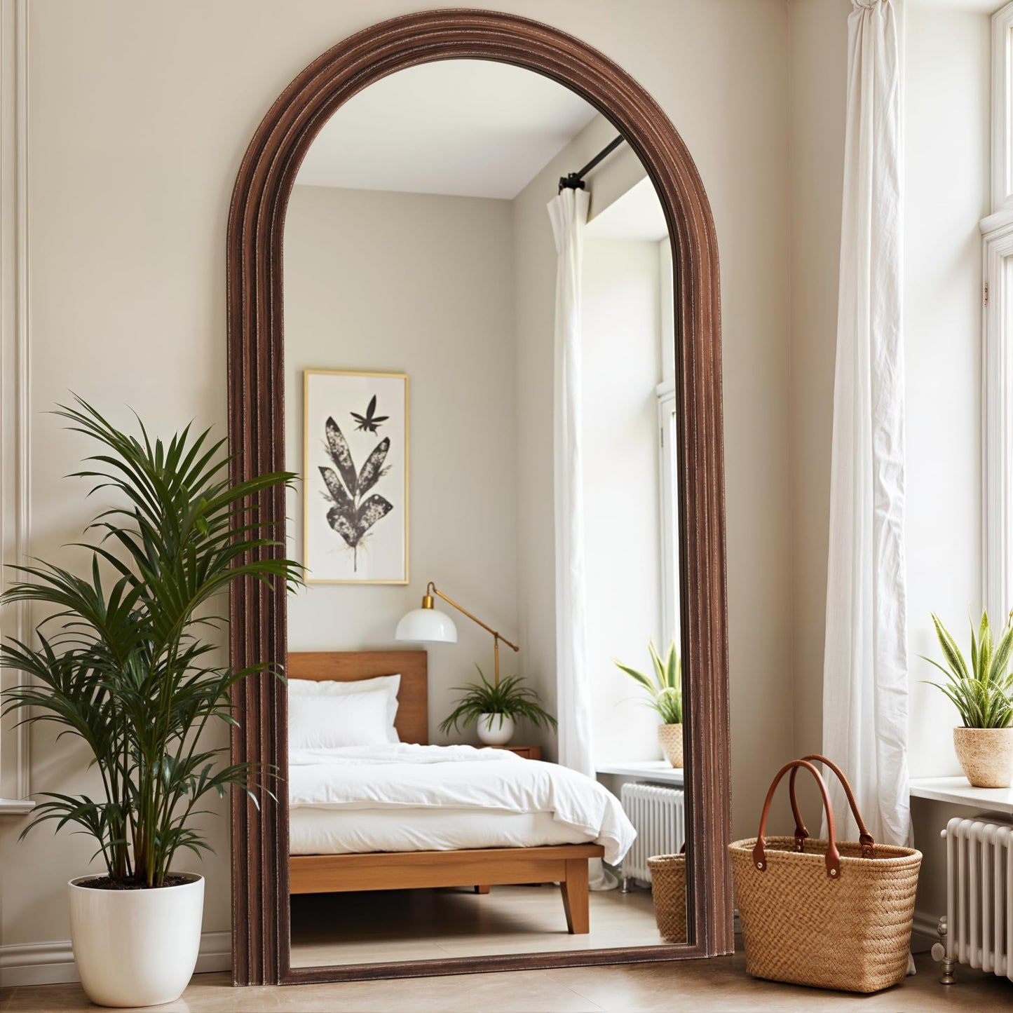 Arched Full Length Floor Mirror