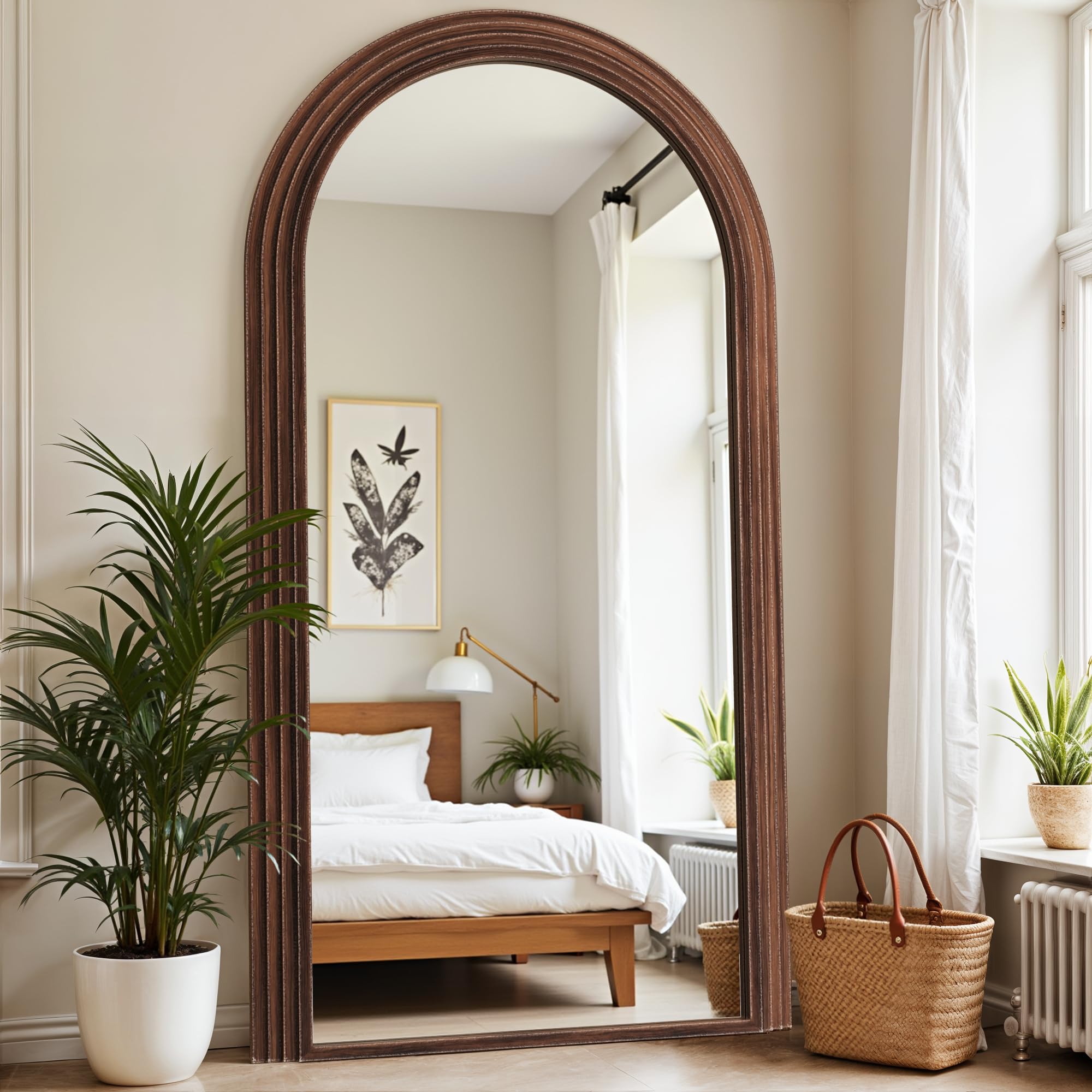 Arched Full Length Floor Mirror