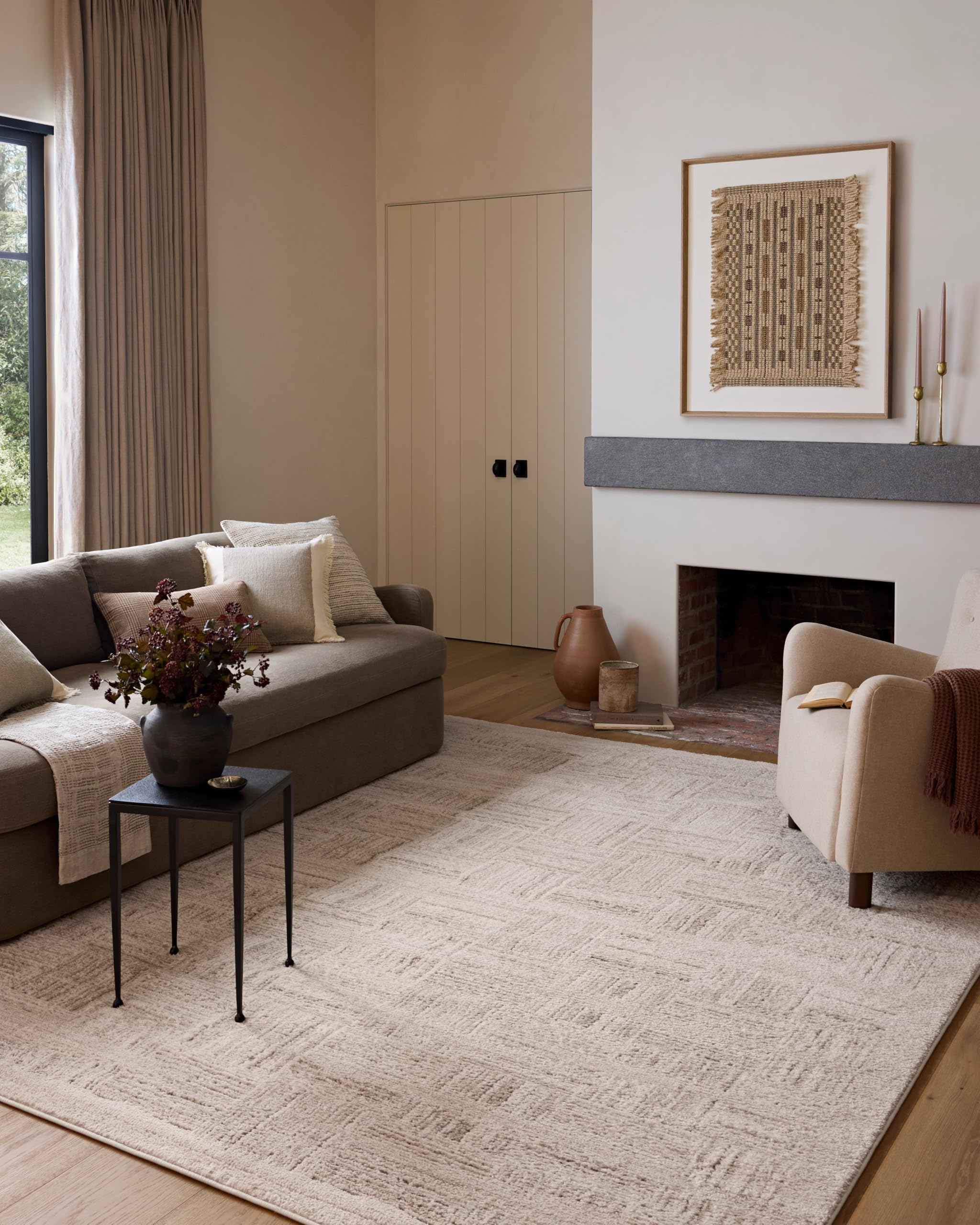 Ivory Abstract Area Rug Collection