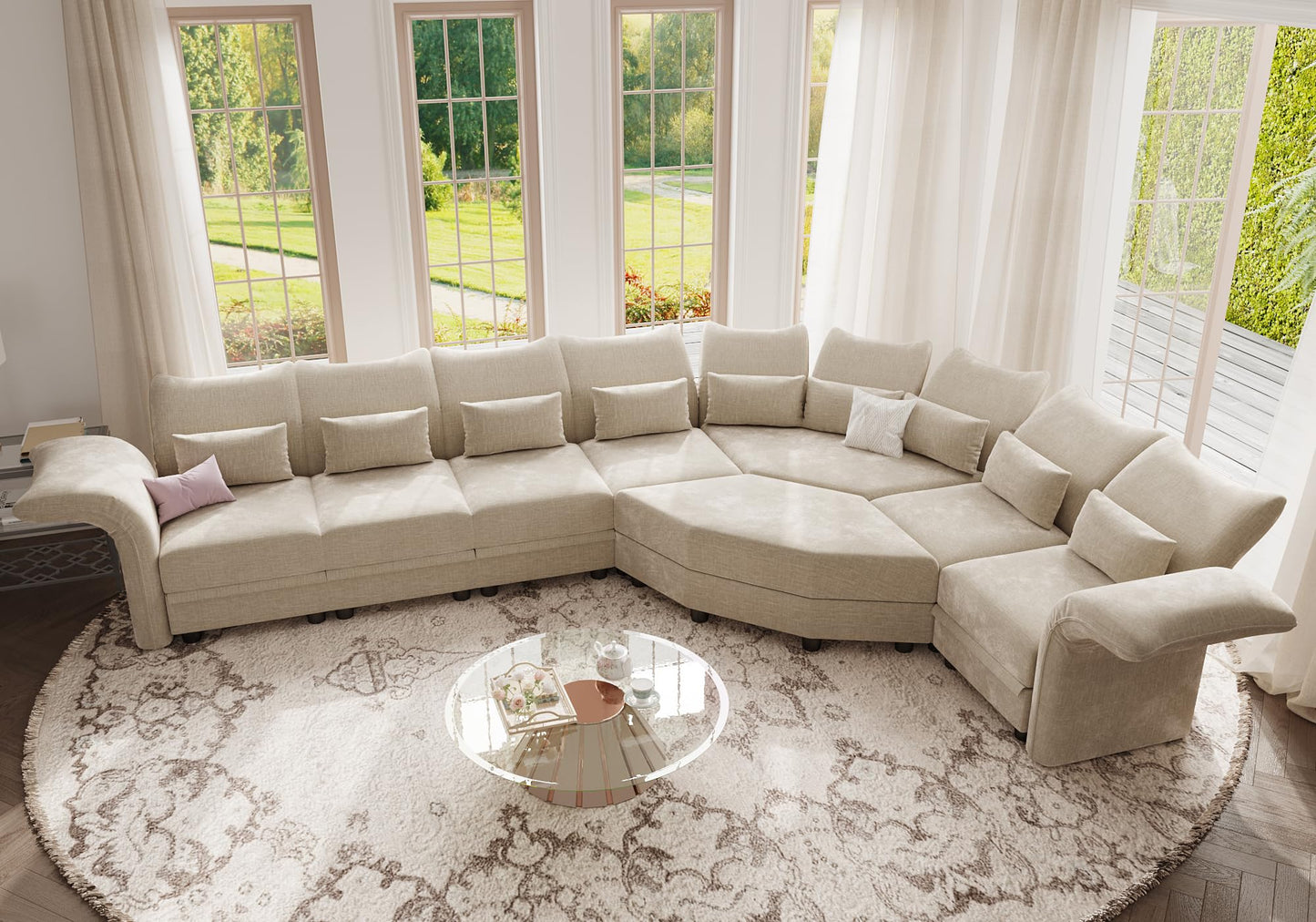U-Shaped Sectional Sofa