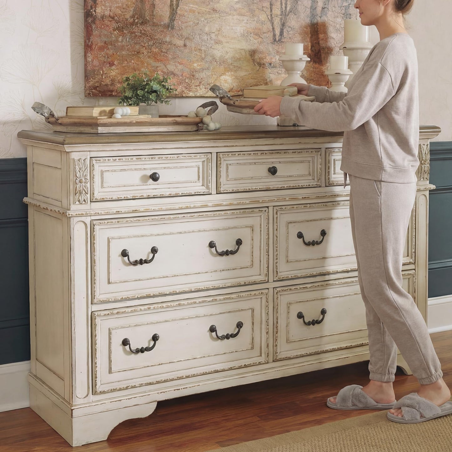 French Country 6 Drawer Dresser