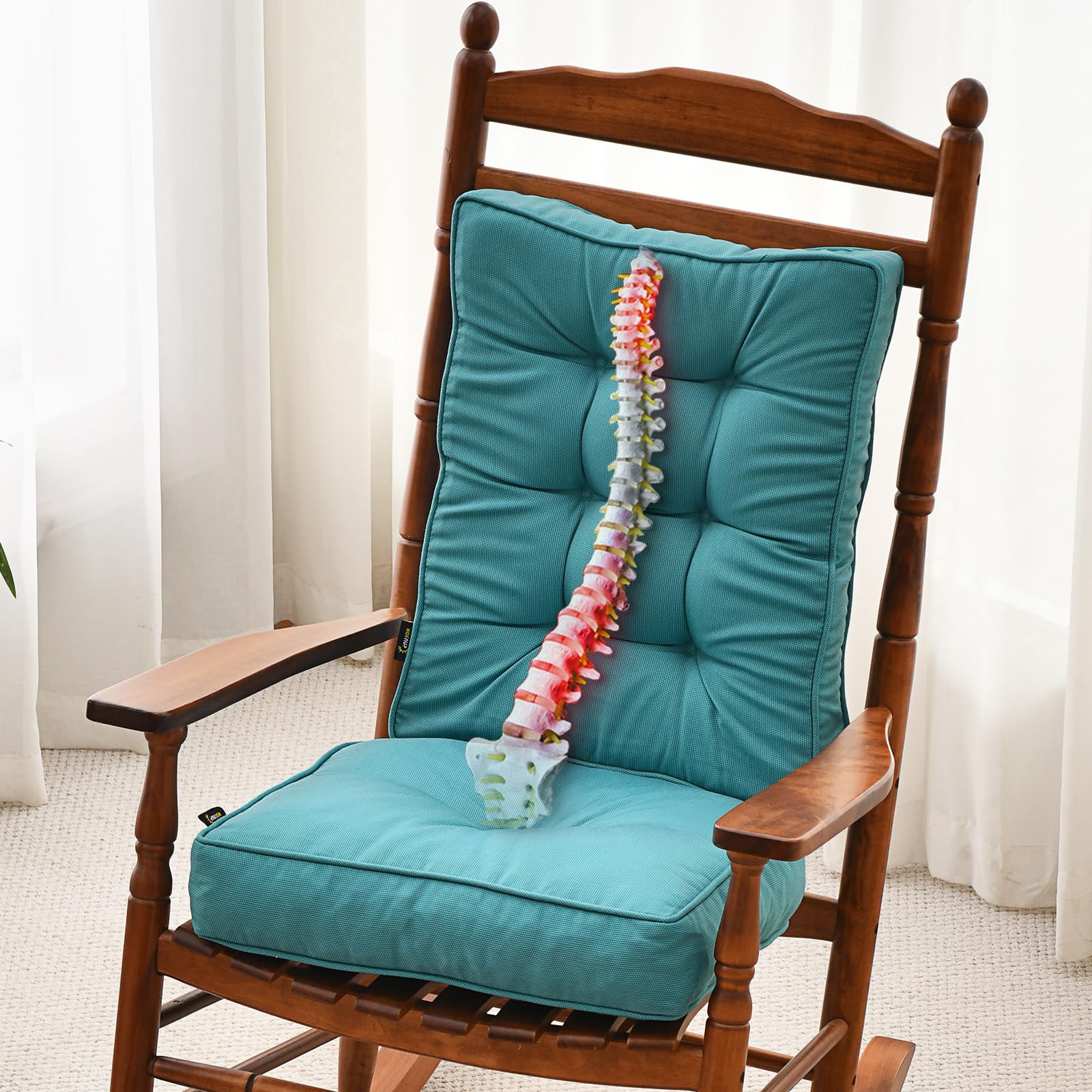 Memory Foam Rocking Chair Cushion Set