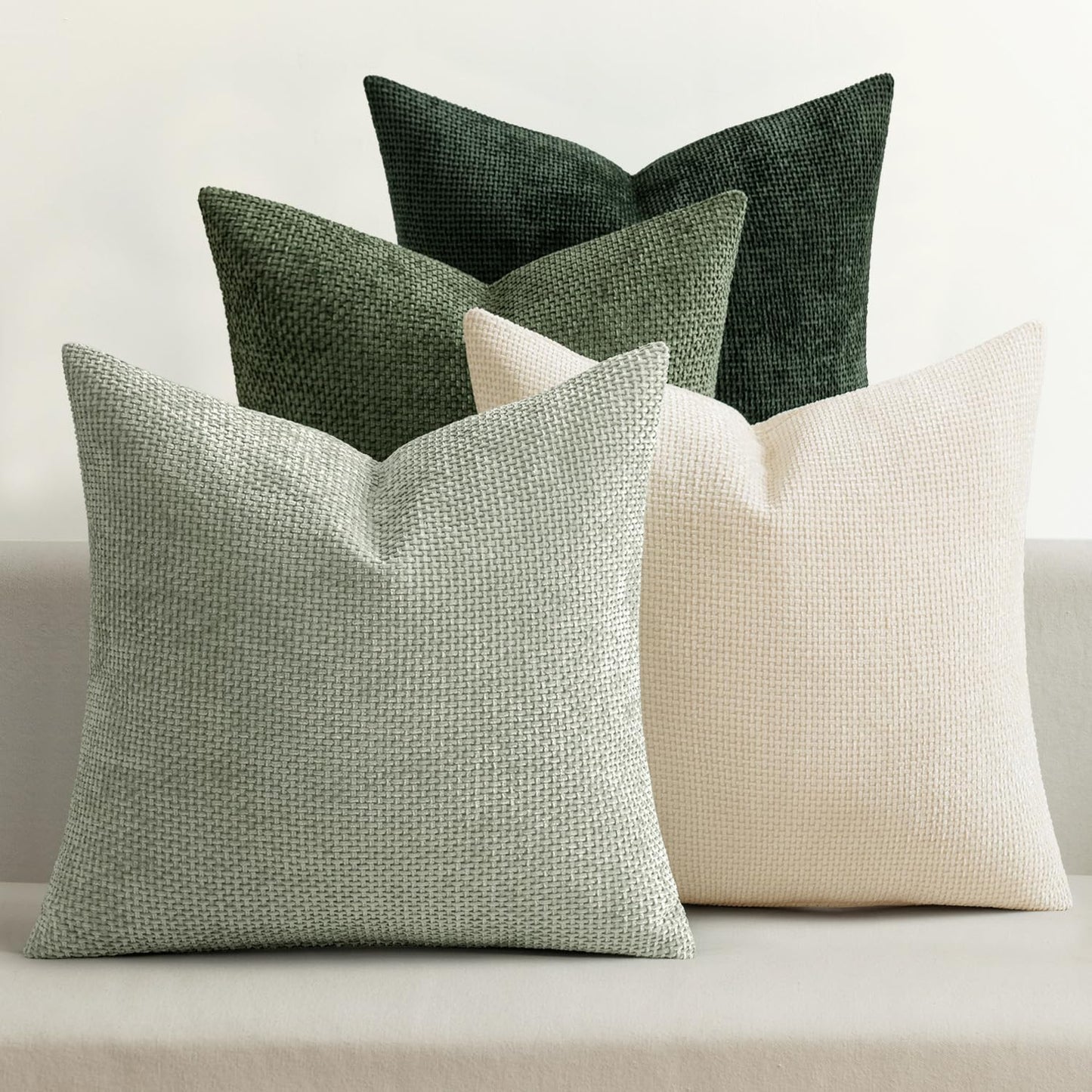 Chenille Decorative Pillow Covers Set of 4