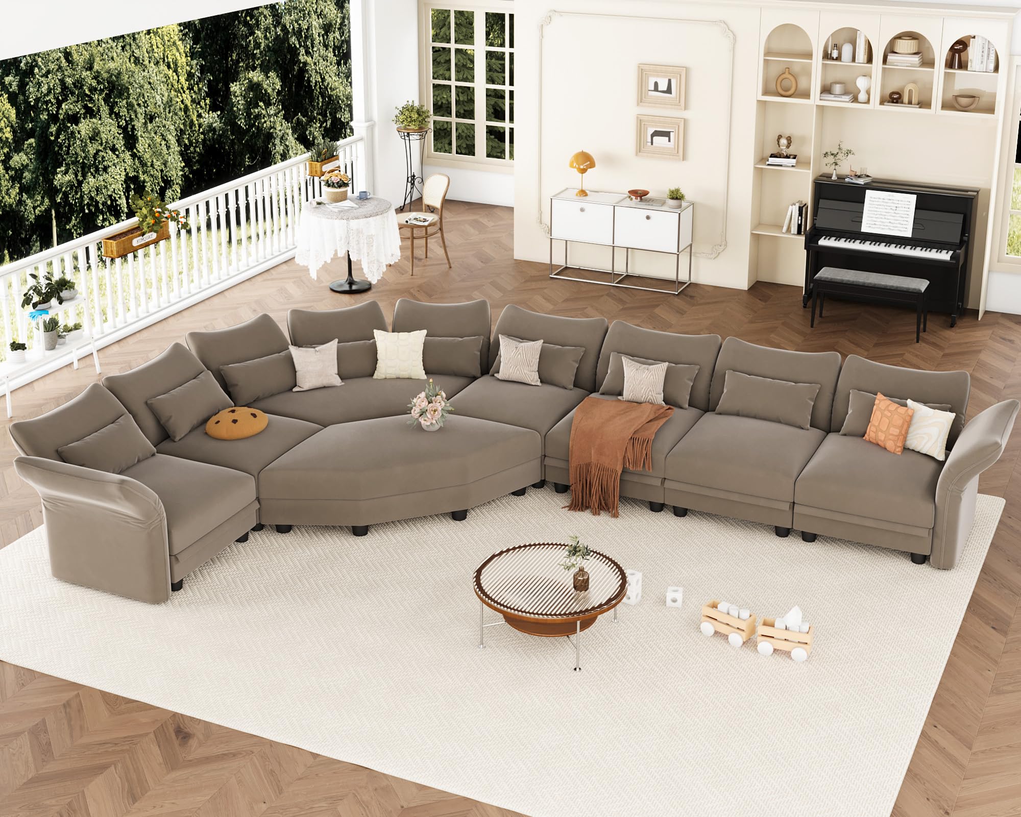 U-Shaped Sectional Sofa