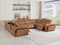 Premium Leather Modular Reclining Sectional Sofa