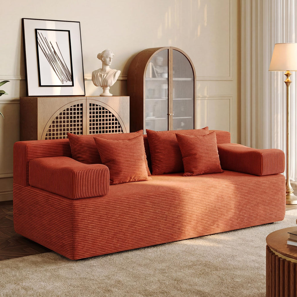 Modular Sectional Sofa with Ottoman