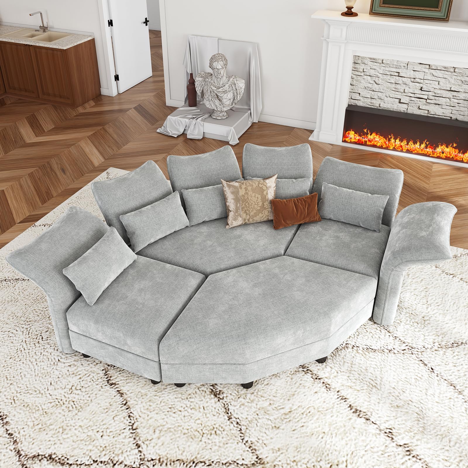 U-Shaped Sectional Sofa