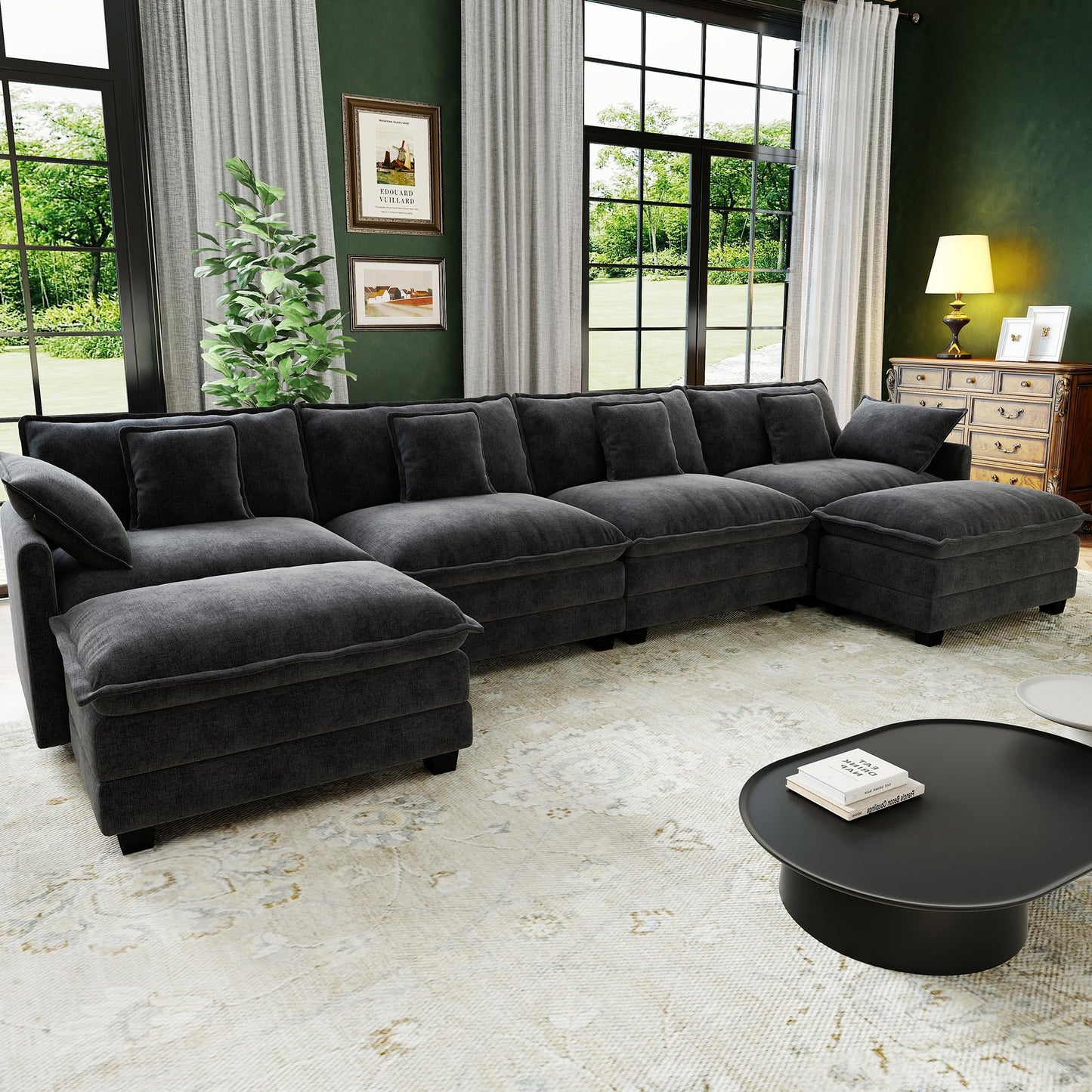 Cloud Modular Sectional Sofa with Ottoman