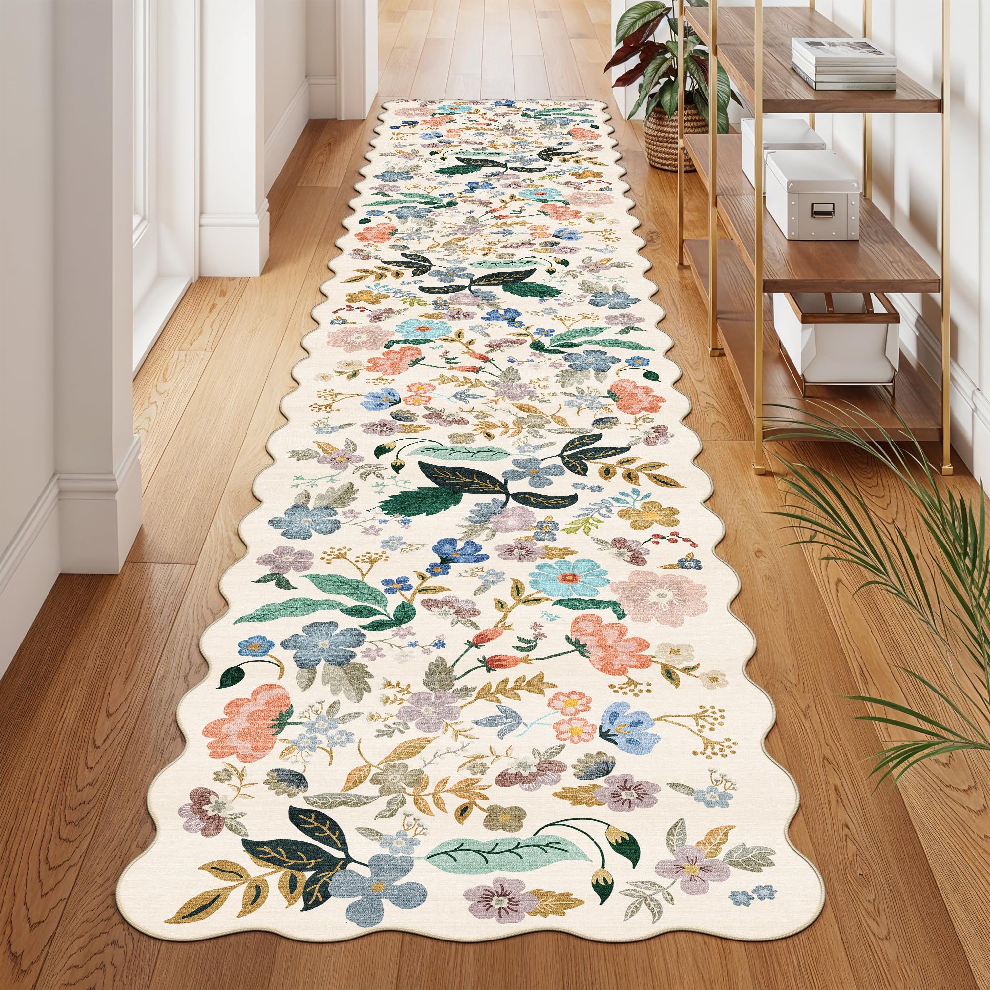 Washable Vintage Runner Rug 2x7