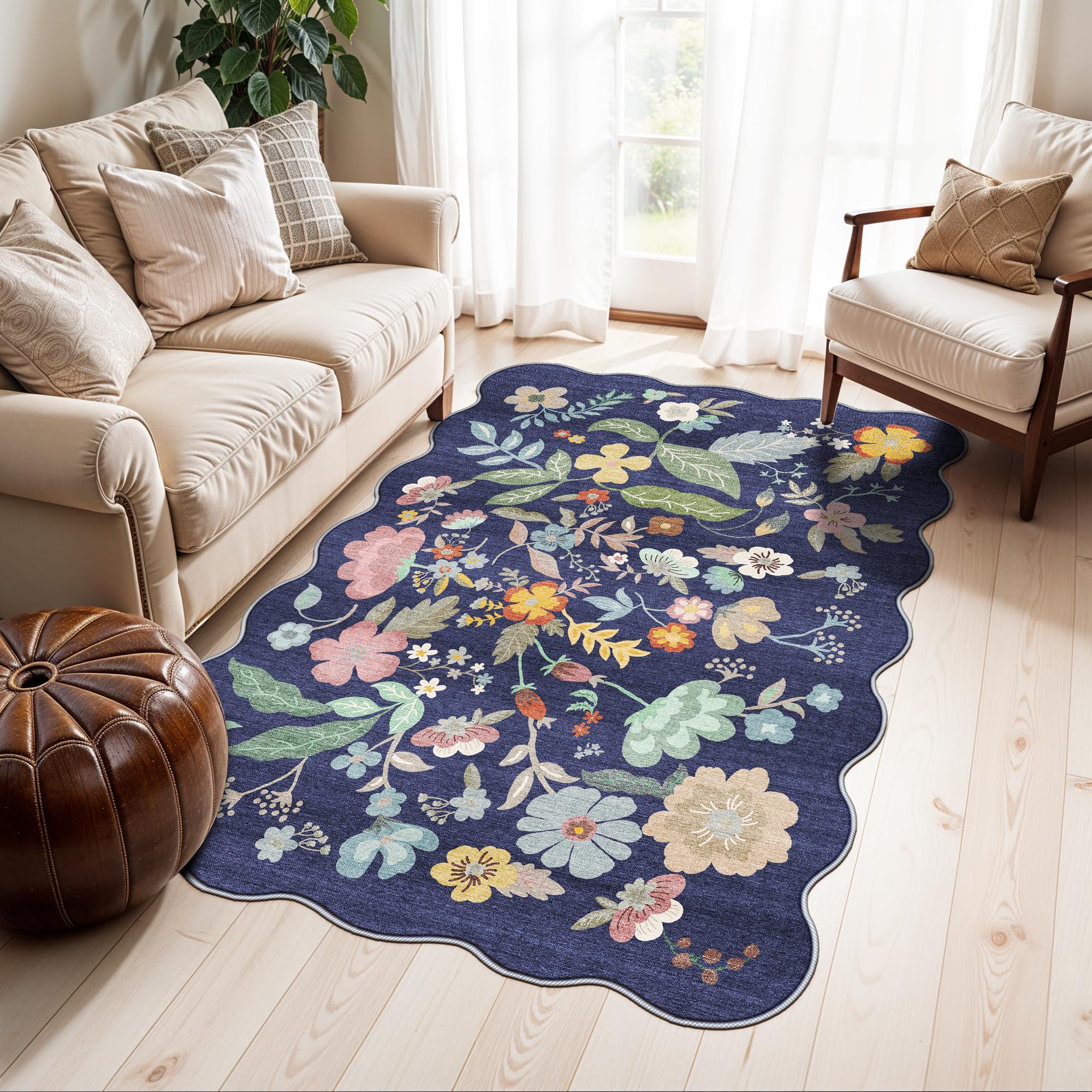 Washable Vintage Runner Rug 2x7