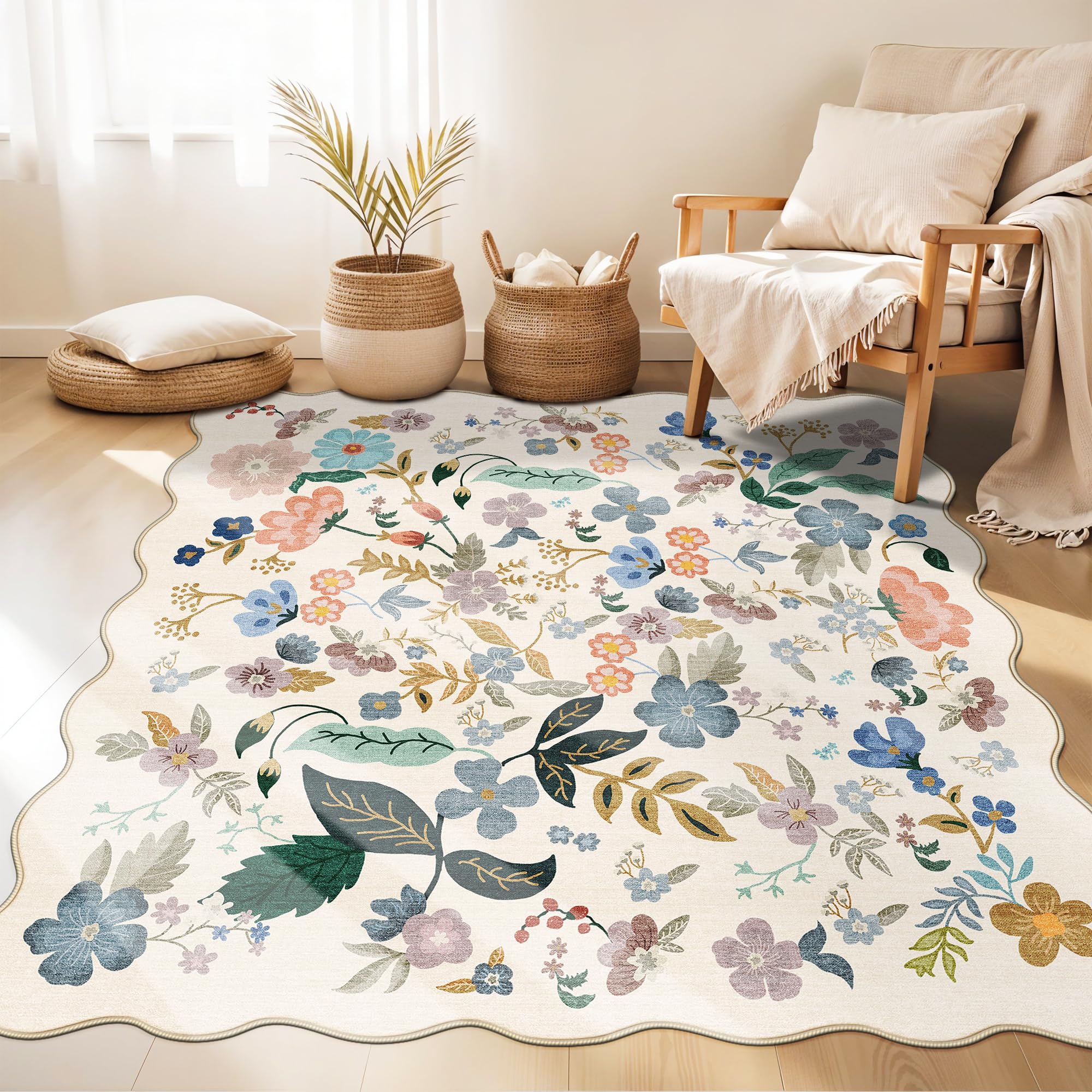 Washable Vintage Runner Rug 2x7