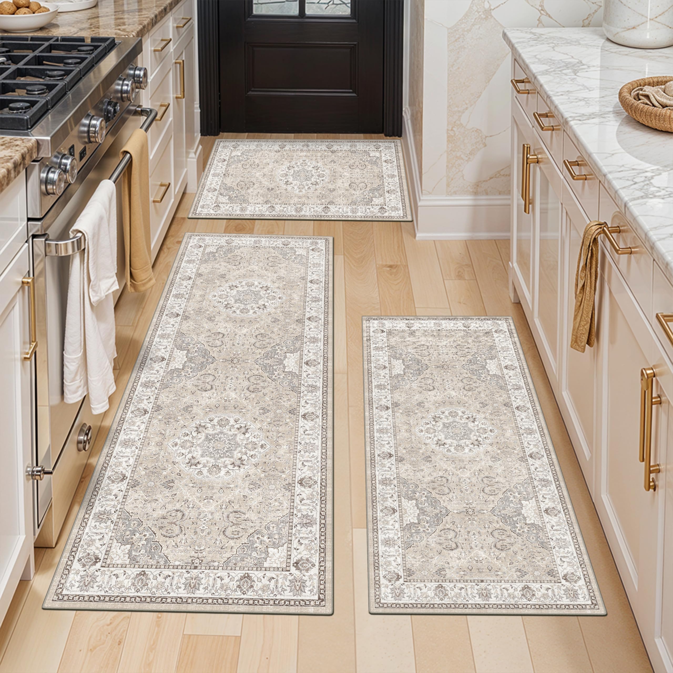 Washable Vintage Runner Rug 2x7
