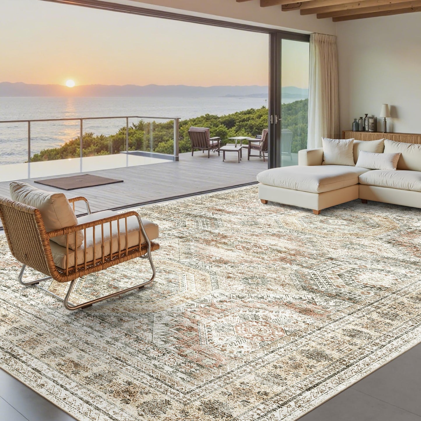 Washable Non-Slip Area Rug