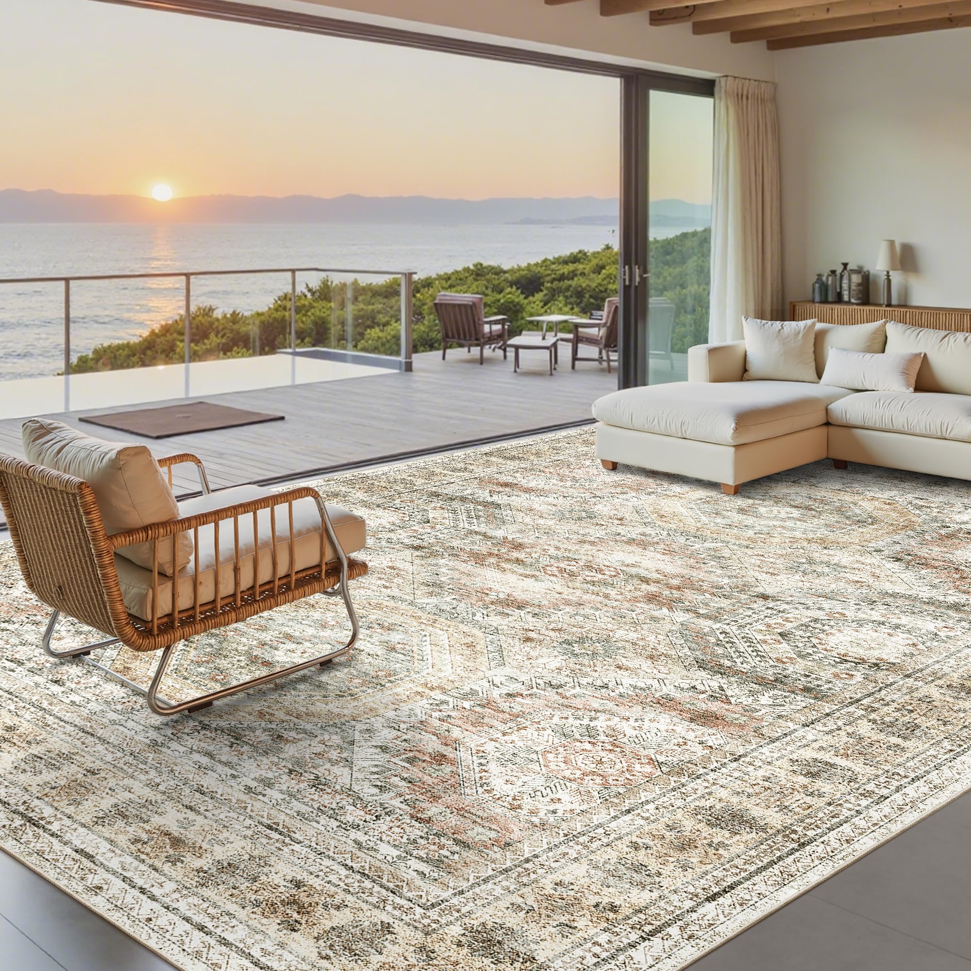 Washable Non-Slip Area Rug
