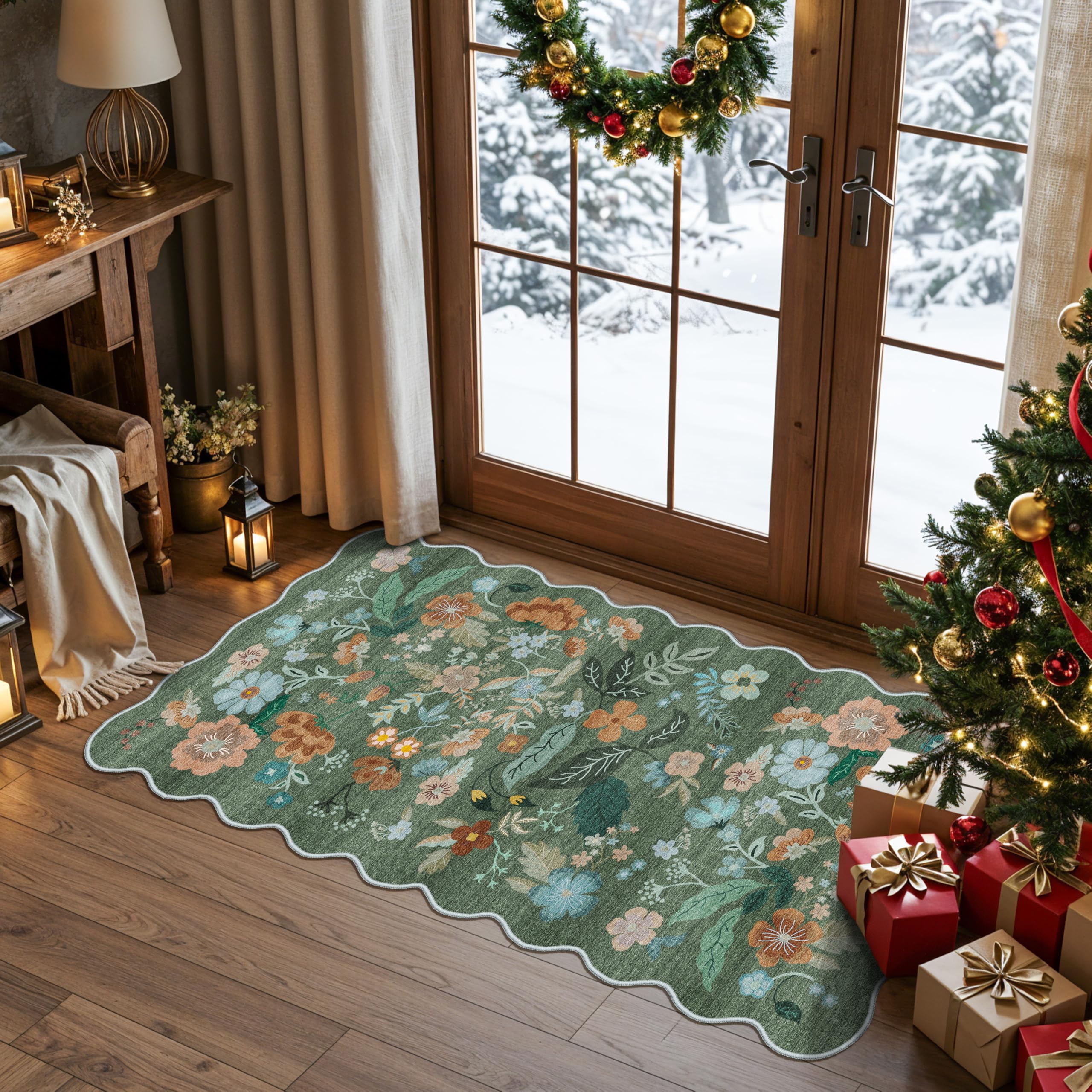 Washable Vintage Runner Rug 2x7