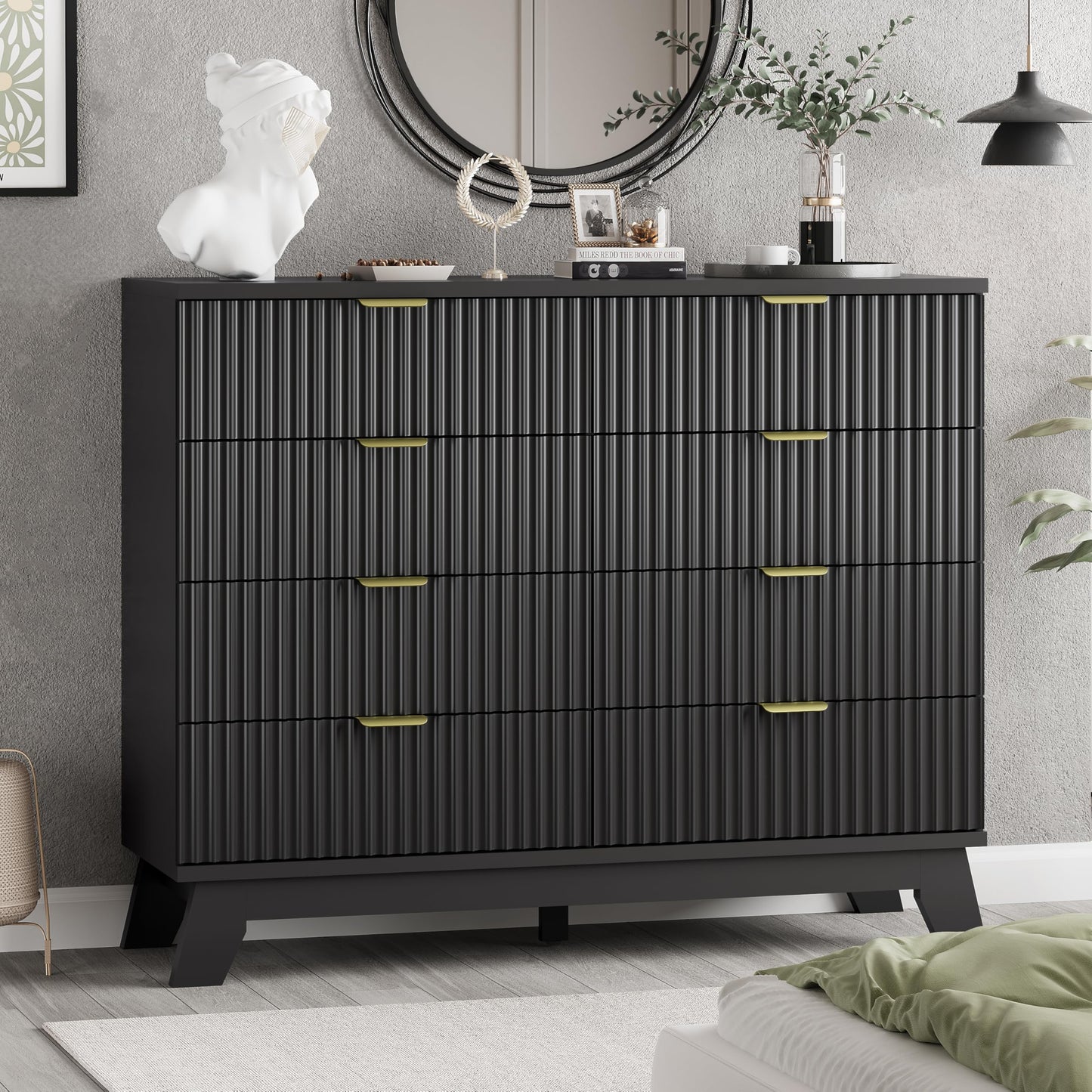 Xixini Fluted Dresser for Bedroom