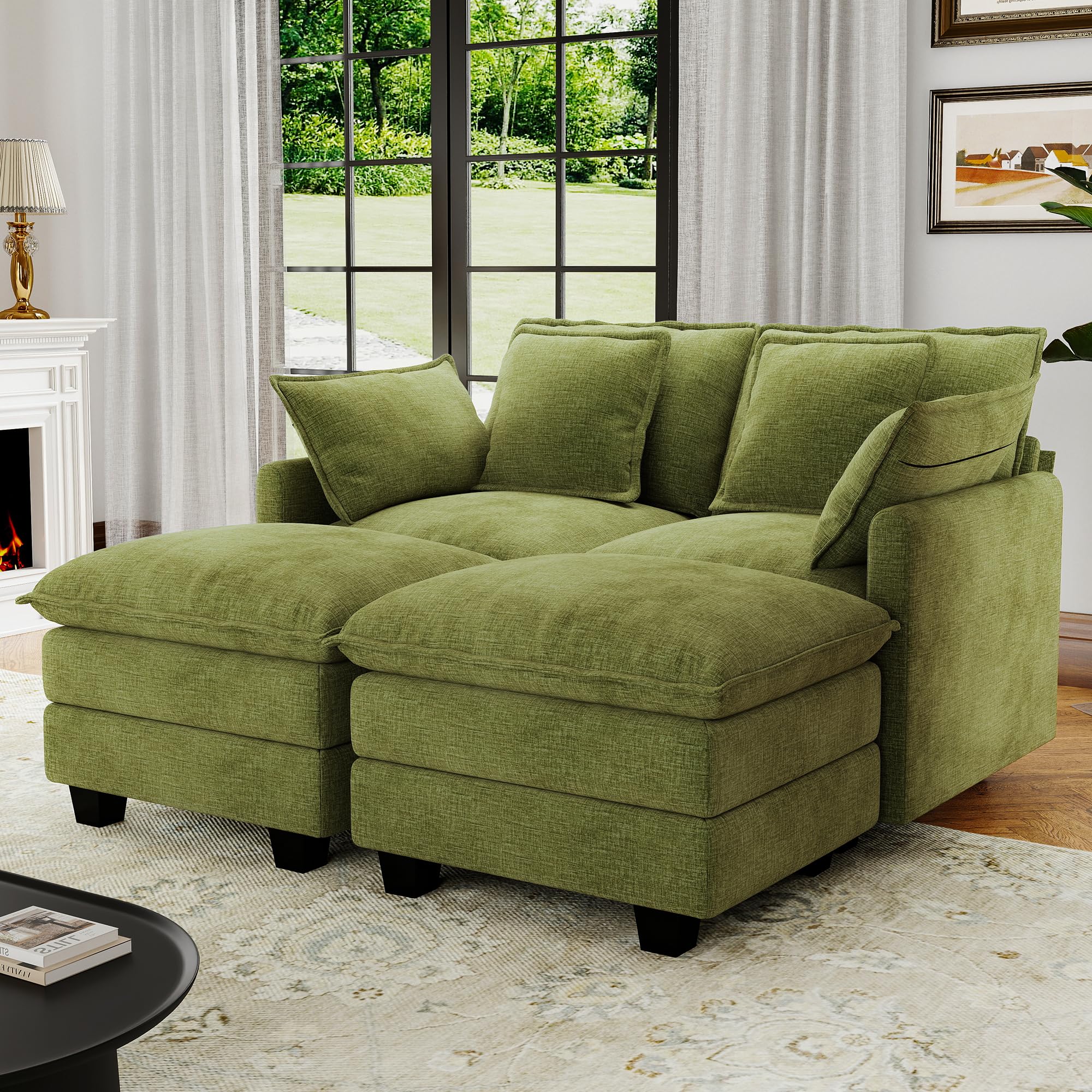 Cloud Modular Sectional Sofa with Ottoman