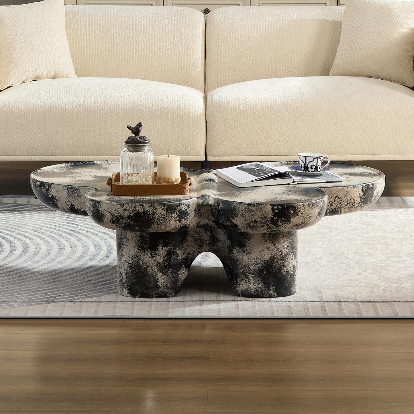 Butterfly Design Art Coffee Table