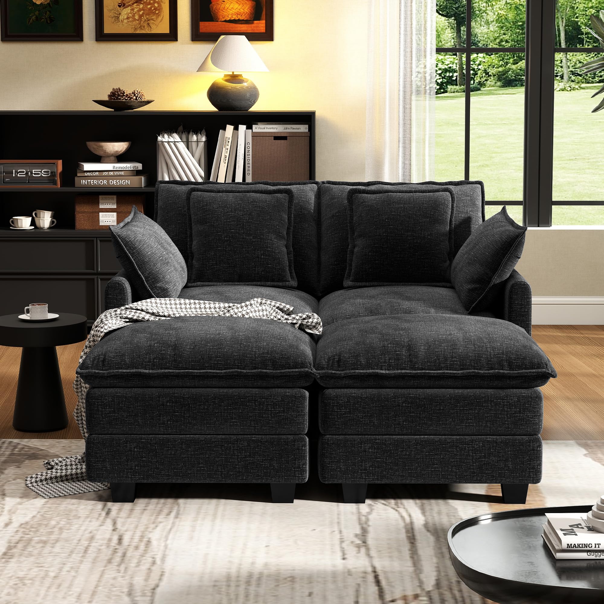 Cloud Modular Sectional Sofa with Ottoman