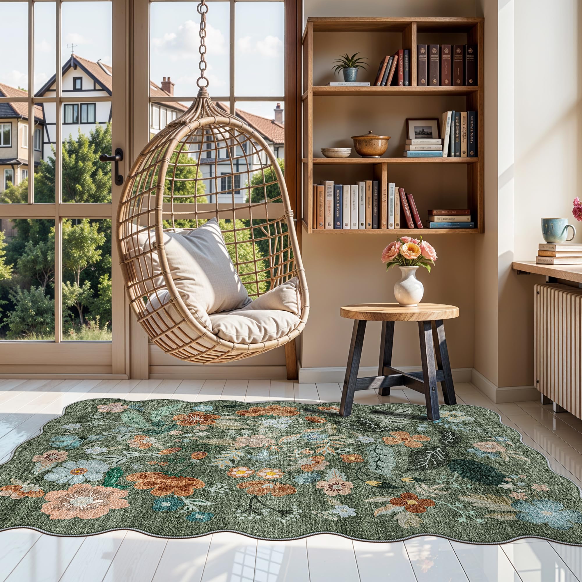 Washable Vintage Runner Rug 2x7