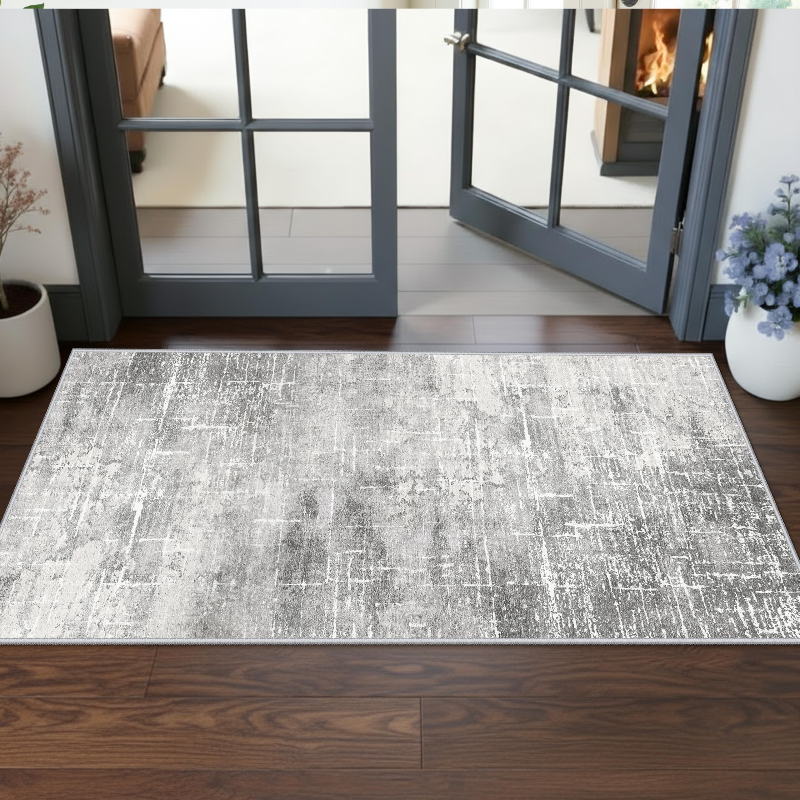Washable Vintage Runner Rug 2x7