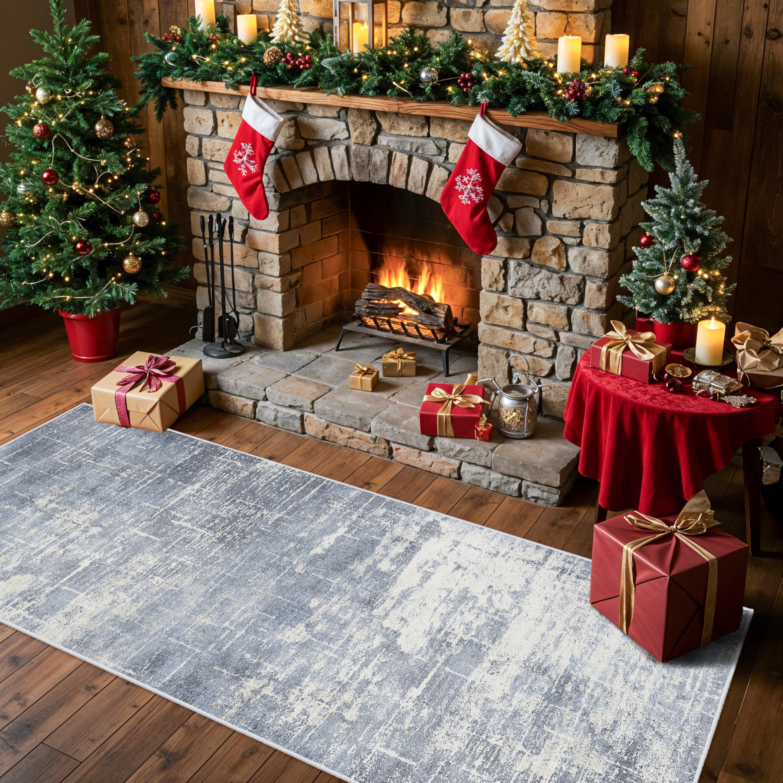 Washable Vintage Runner Rug 2x7