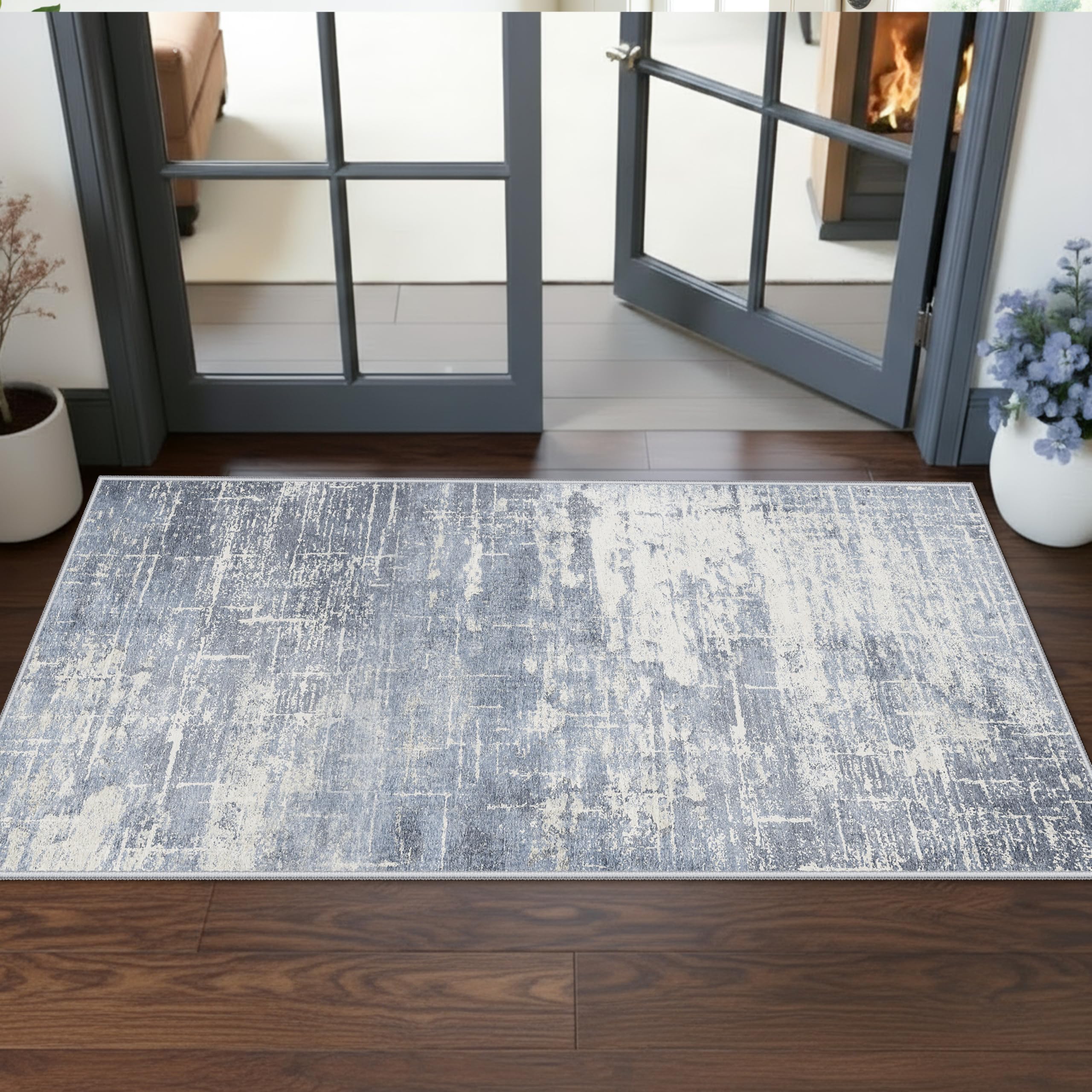 Washable Vintage Runner Rug 2x7