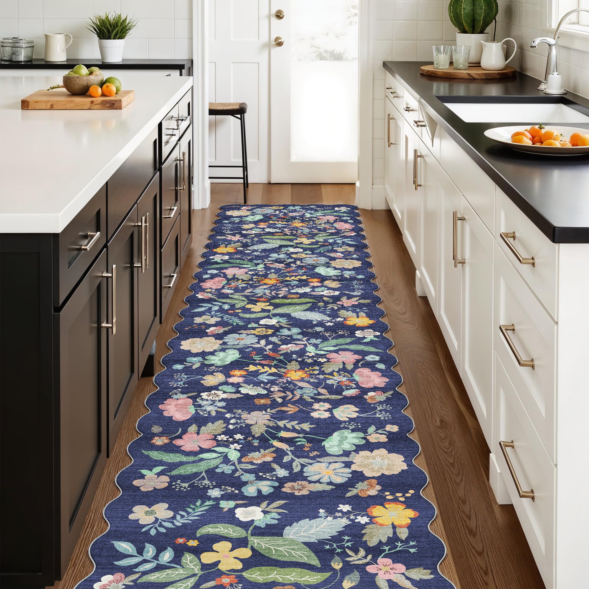 Washable Vintage Runner Rug 2x7