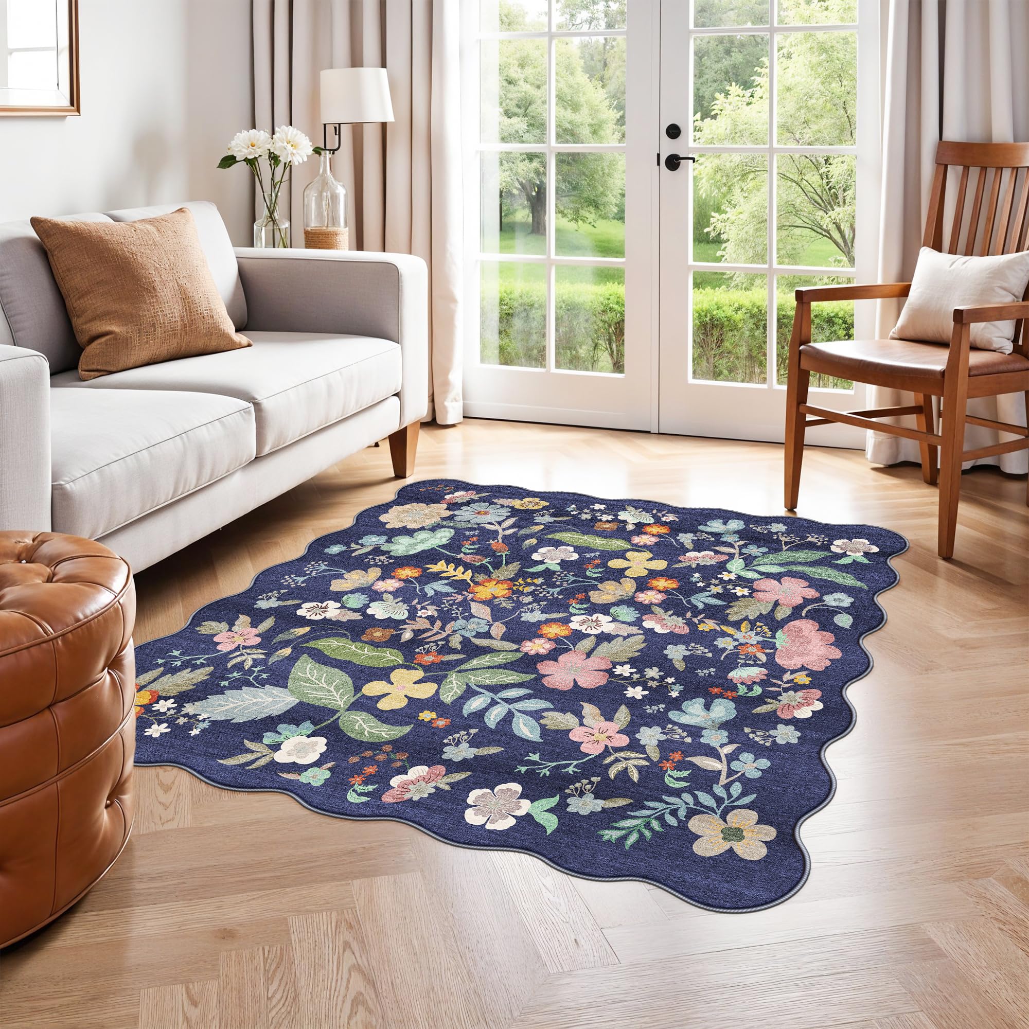 Washable Vintage Runner Rug 2x7