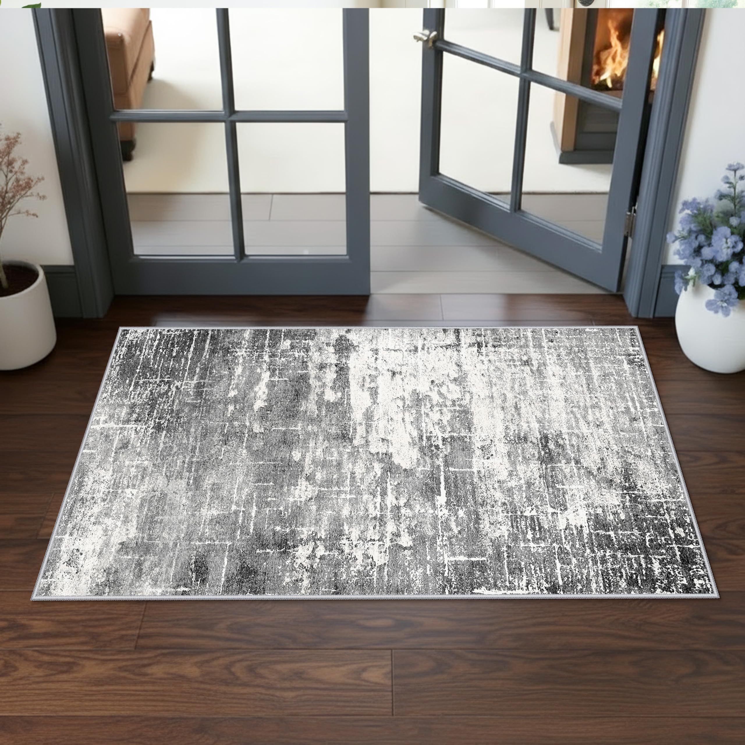 Washable Vintage Runner Rug 2x7