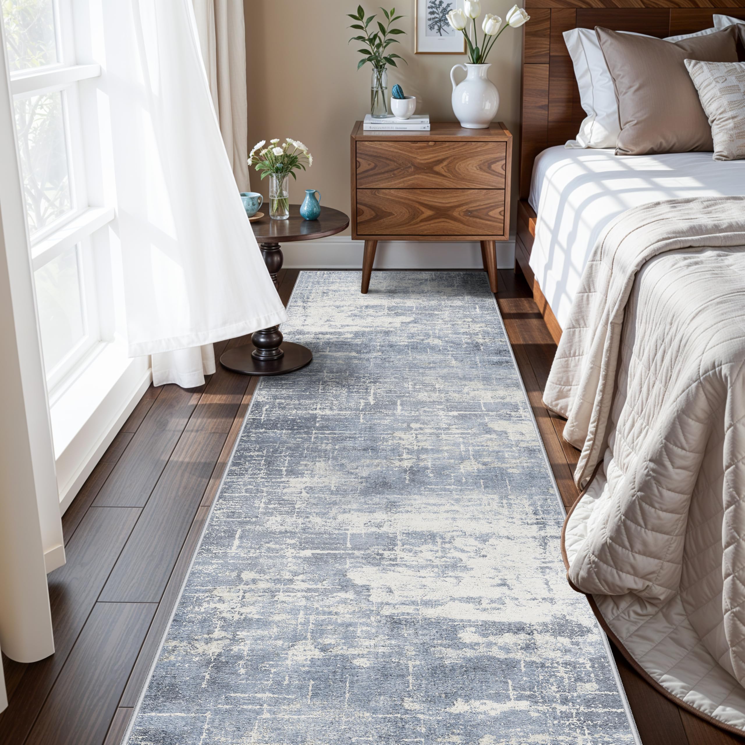 Washable Vintage Runner Rug 2x7