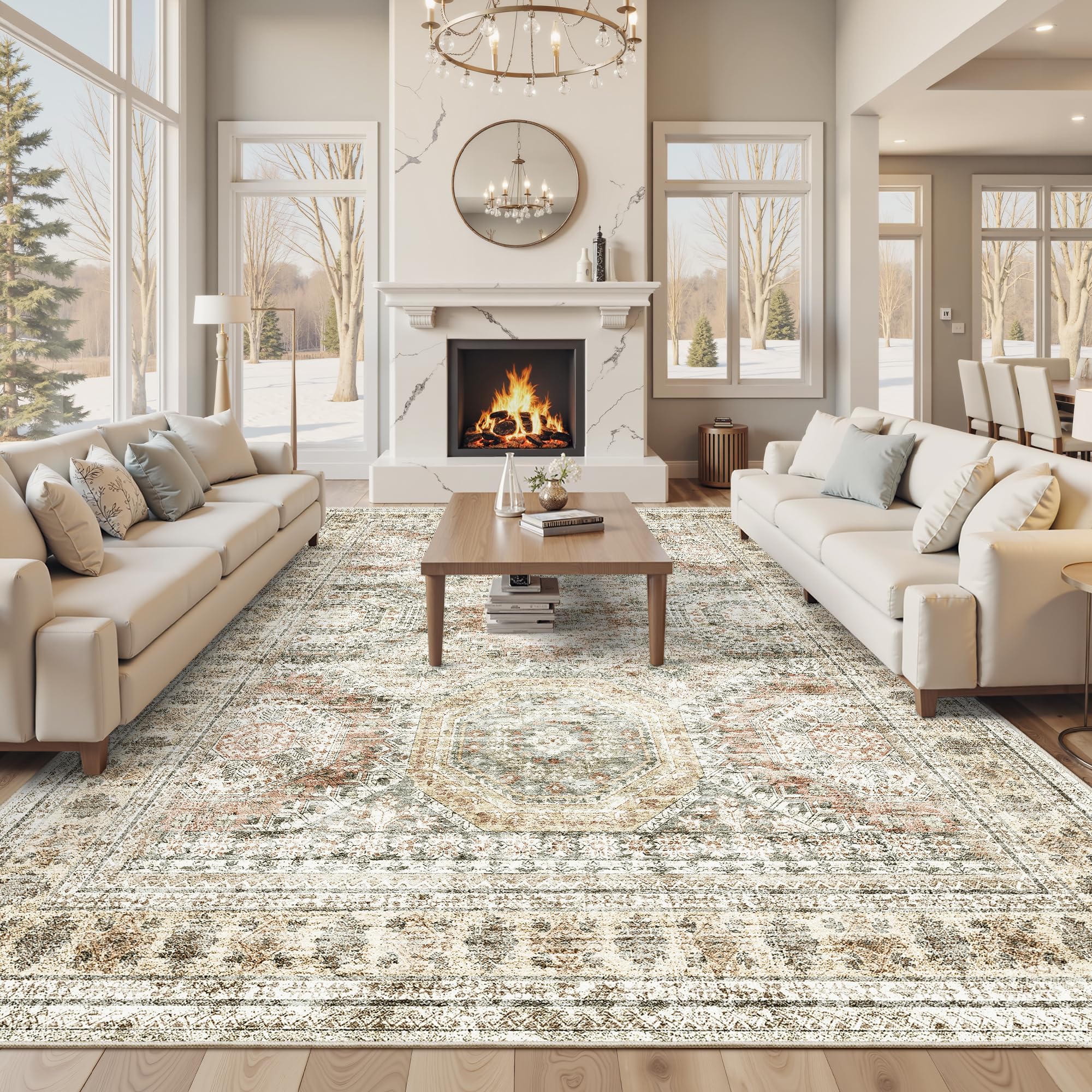 Washable Non-Slip Area Rug