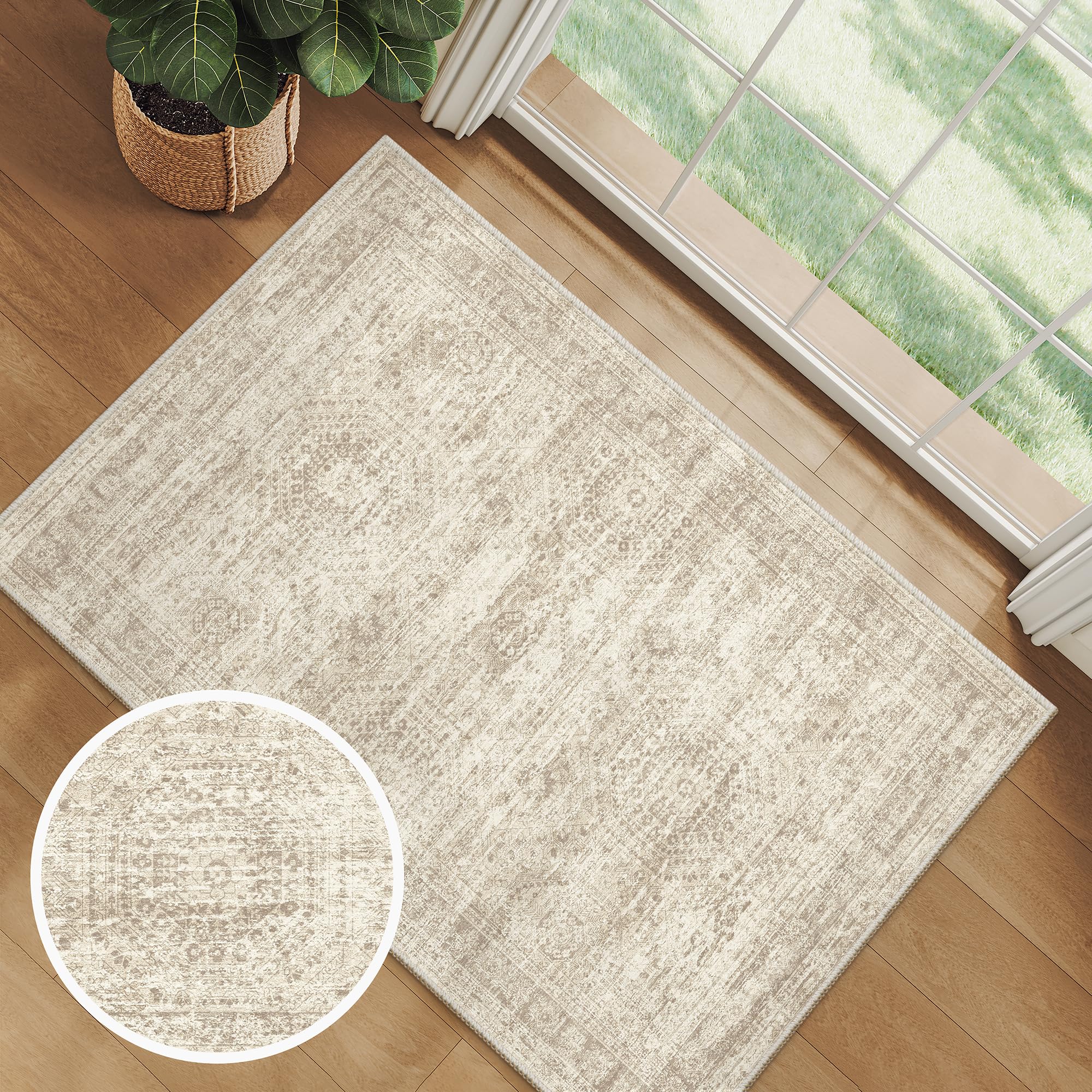 Washable Non-Slip Area Rug