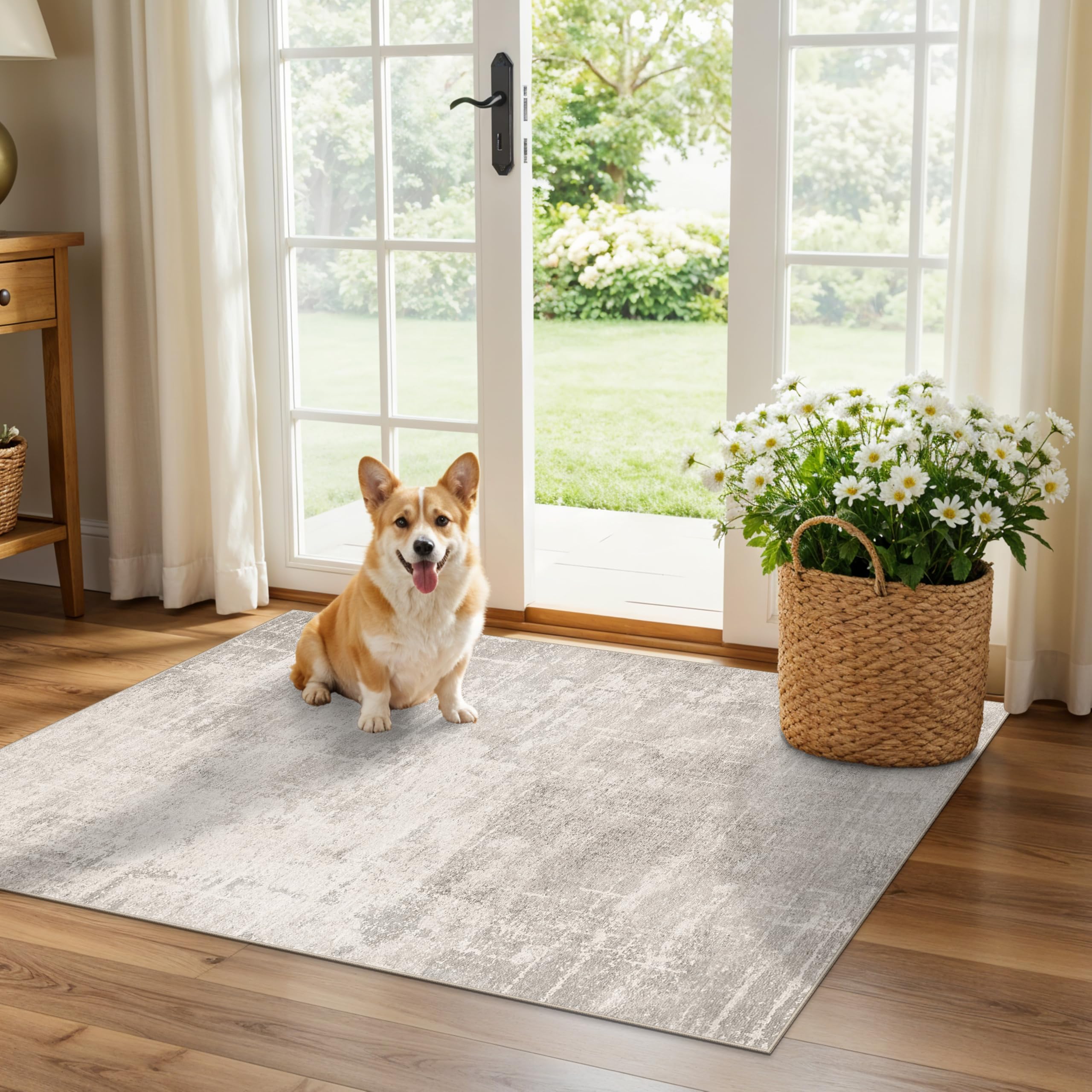 Washable Vintage Runner Rug 2x7