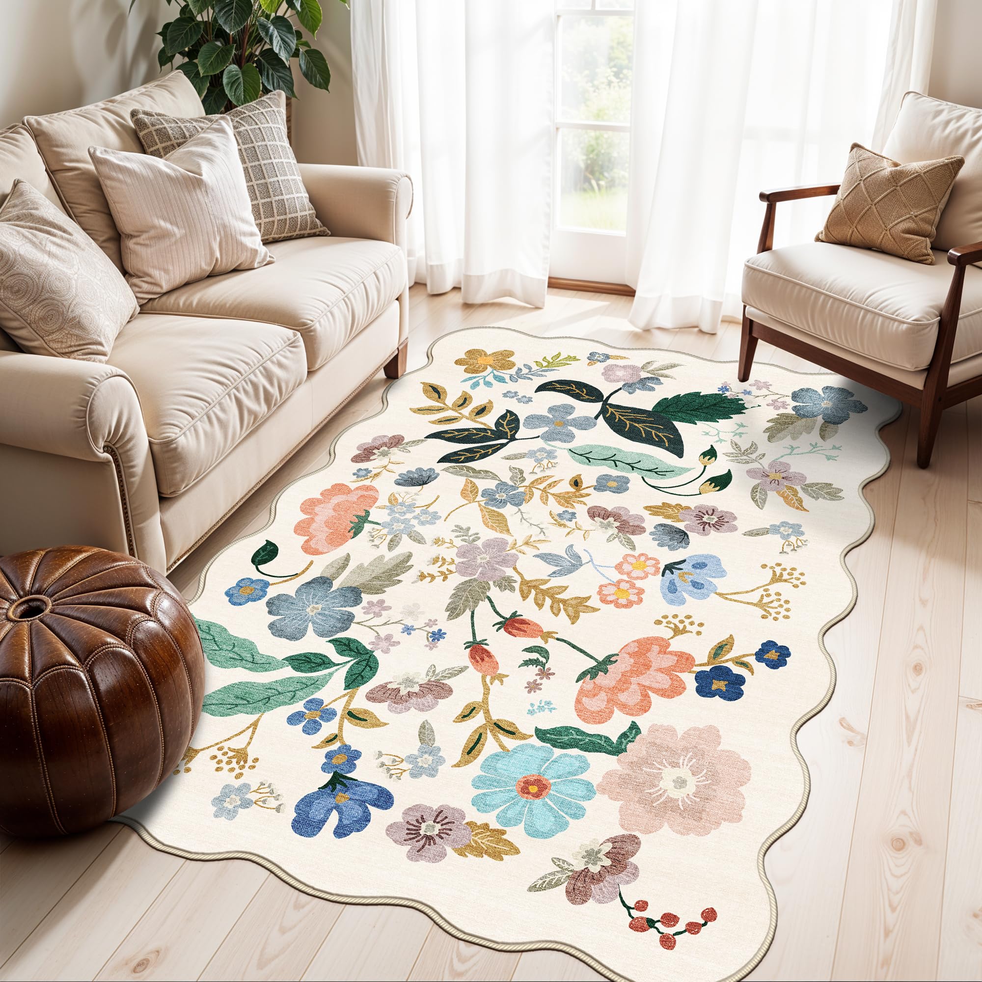Washable Vintage Runner Rug 2x7