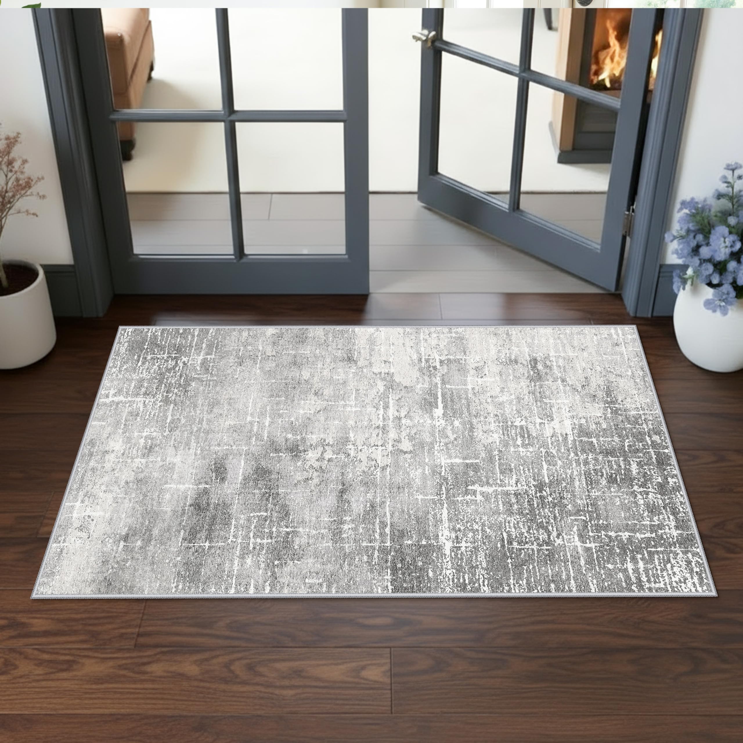 Washable Vintage Runner Rug 2x7