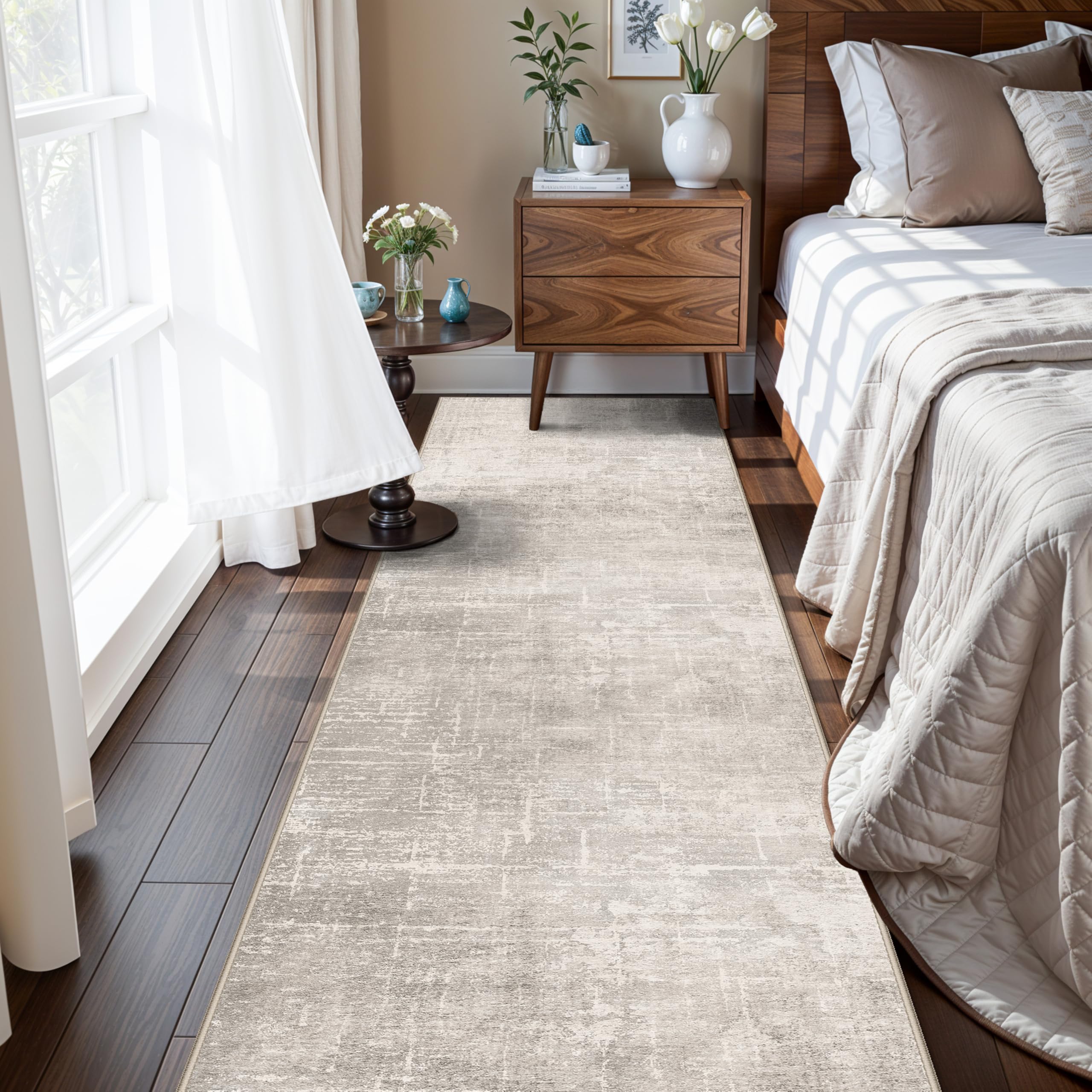 Washable Vintage Runner Rug 2x7