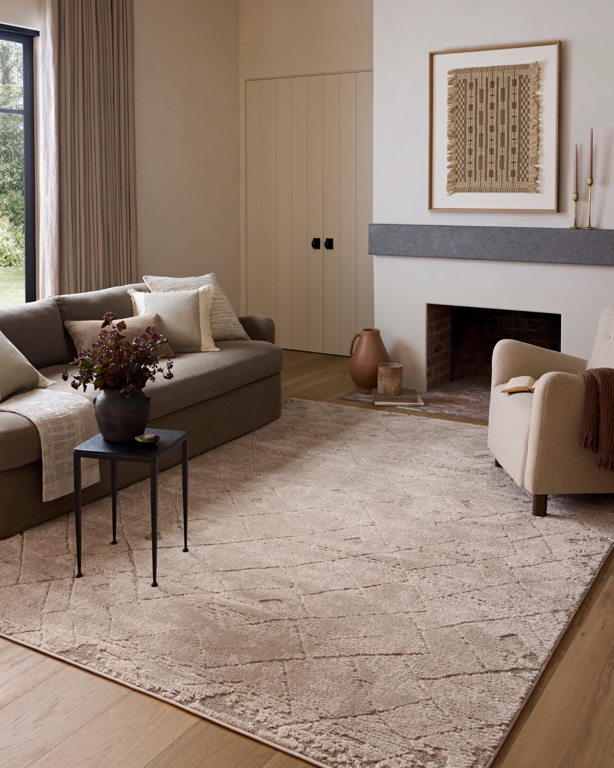 Ivory Abstract Area Rug Collection