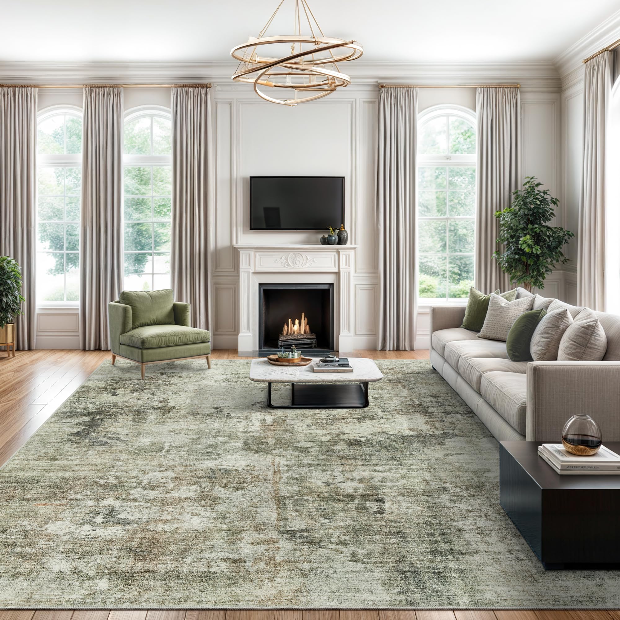 Washable Non-Slip Area Rug