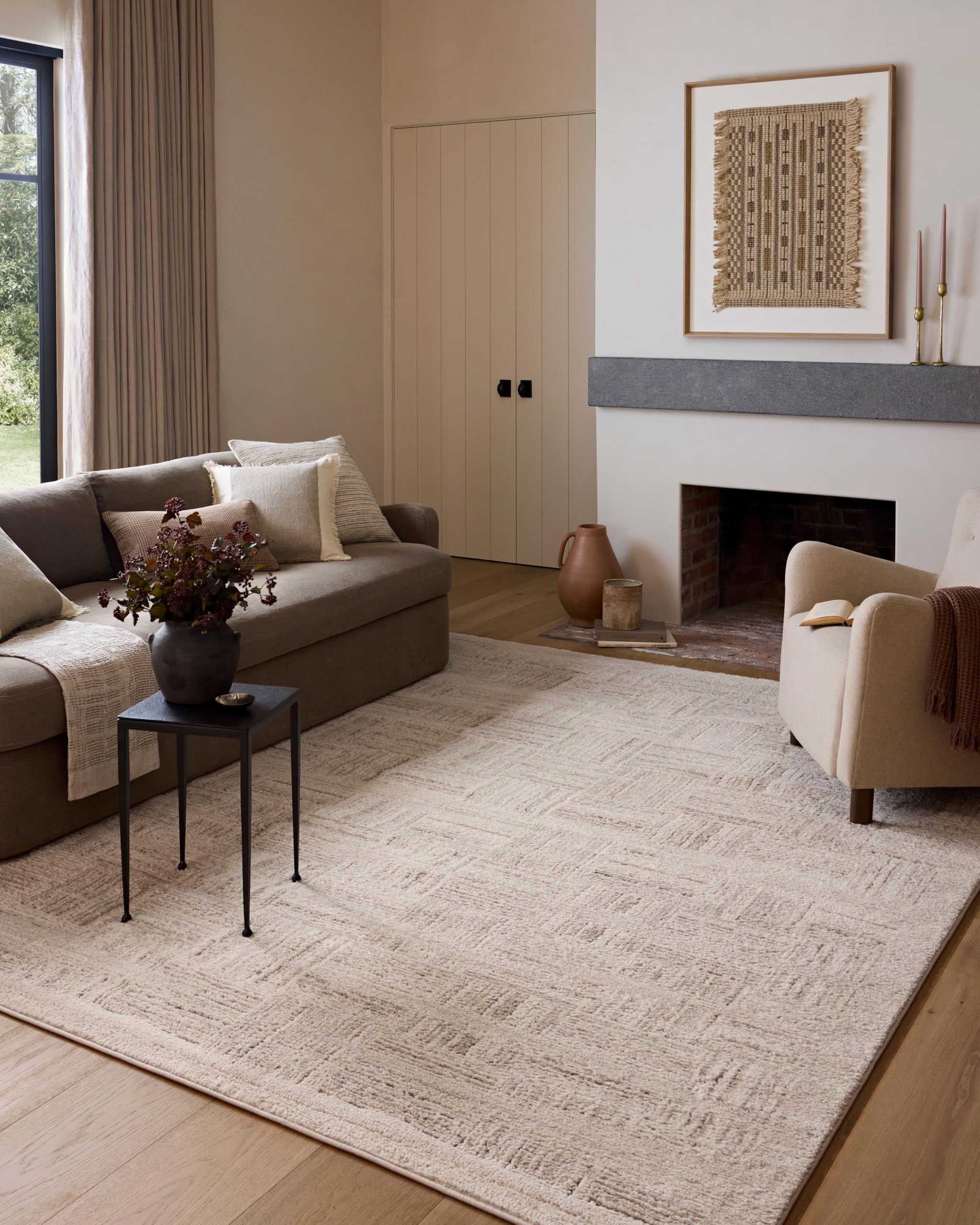 Ivory Abstract Area Rug Collection