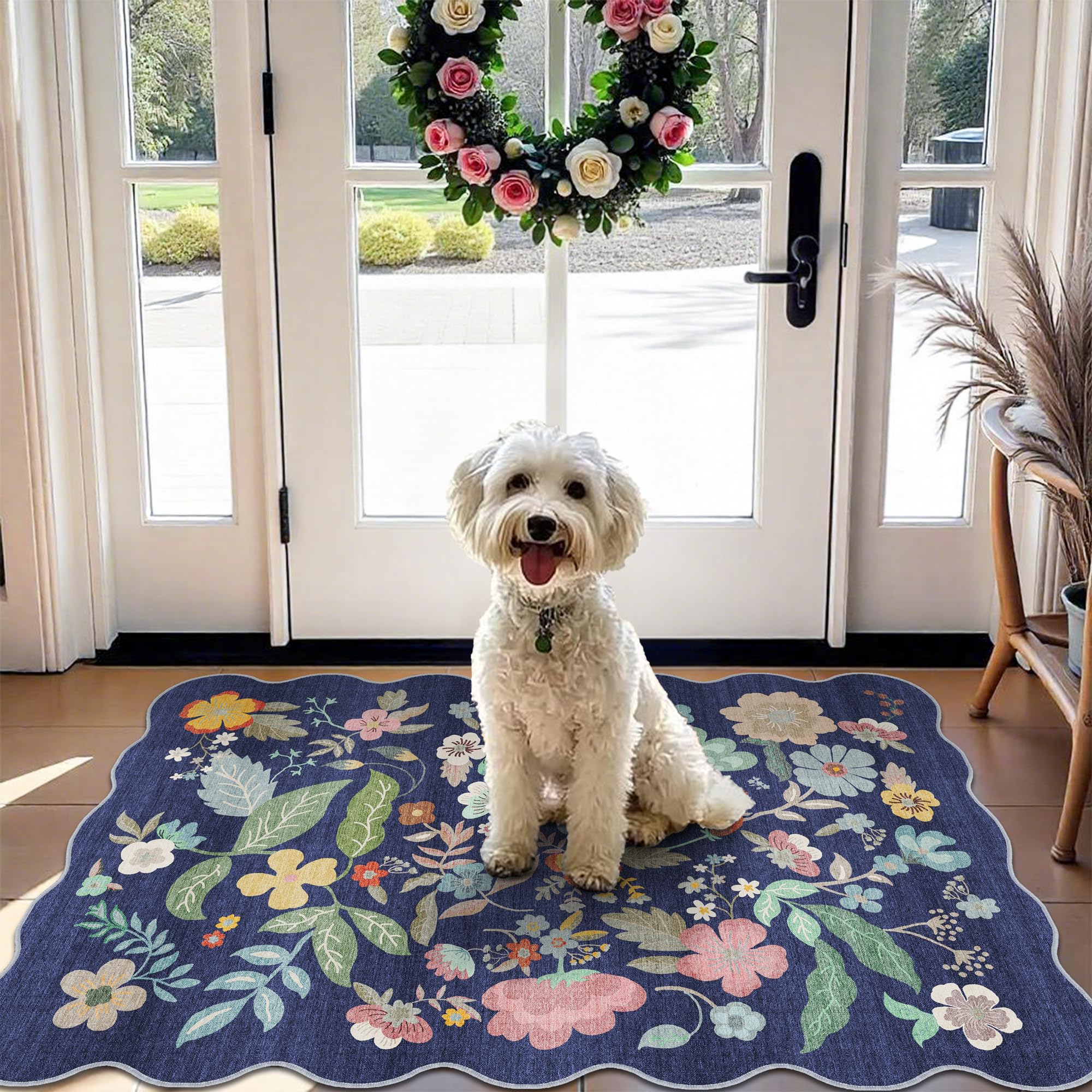 Washable Vintage Runner Rug 2x7