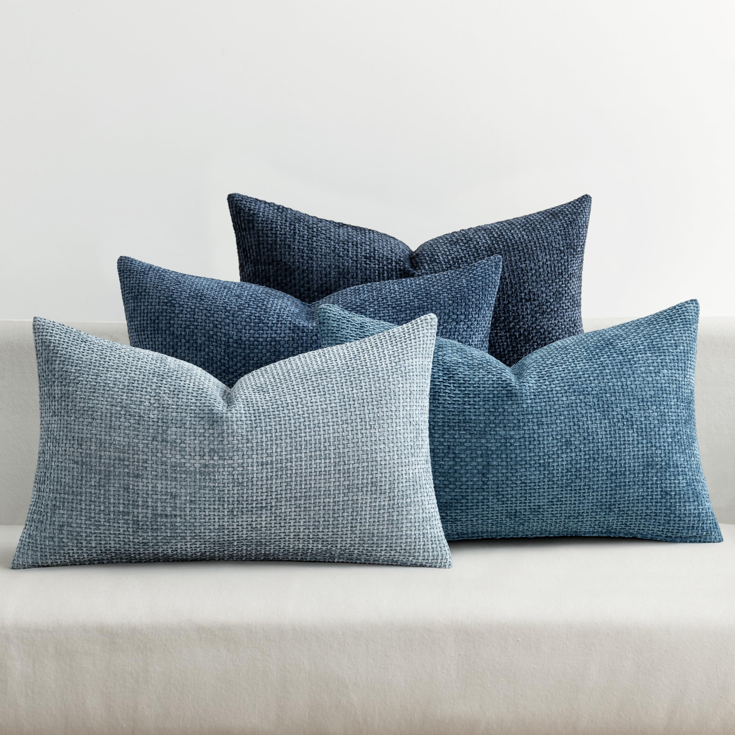 Chenille Decorative Pillow Covers Set of 4
