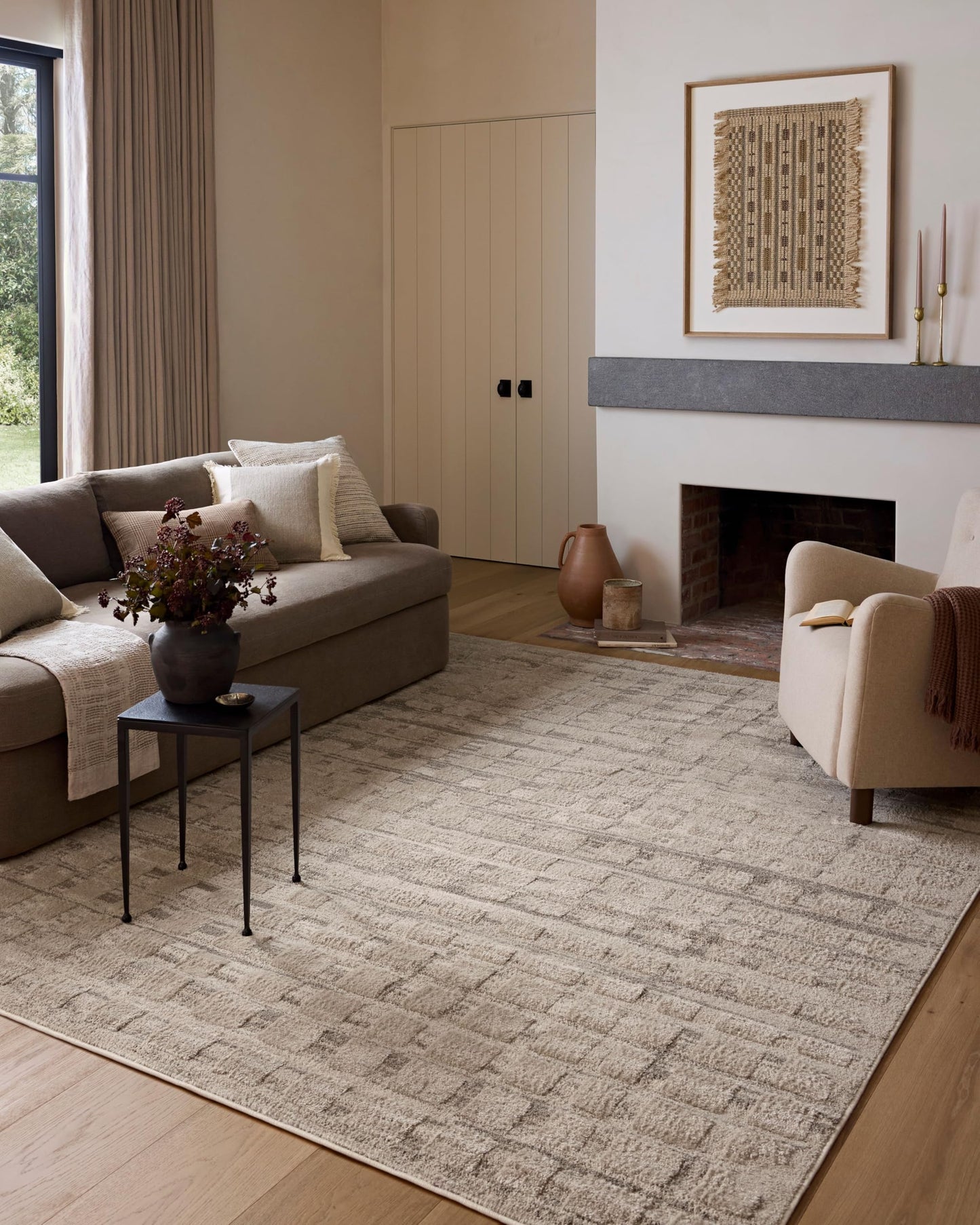 Ivory Abstract Area Rug Collection