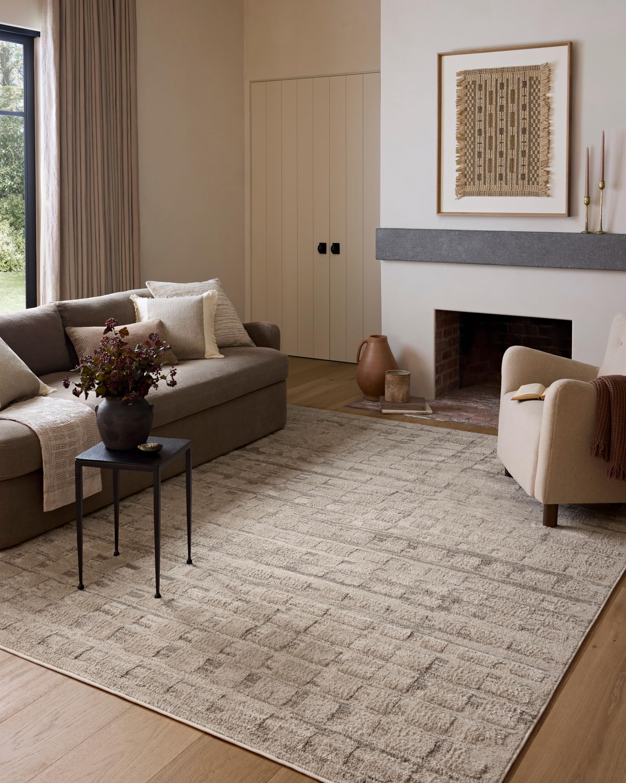 Ivory Abstract Area Rug Collection