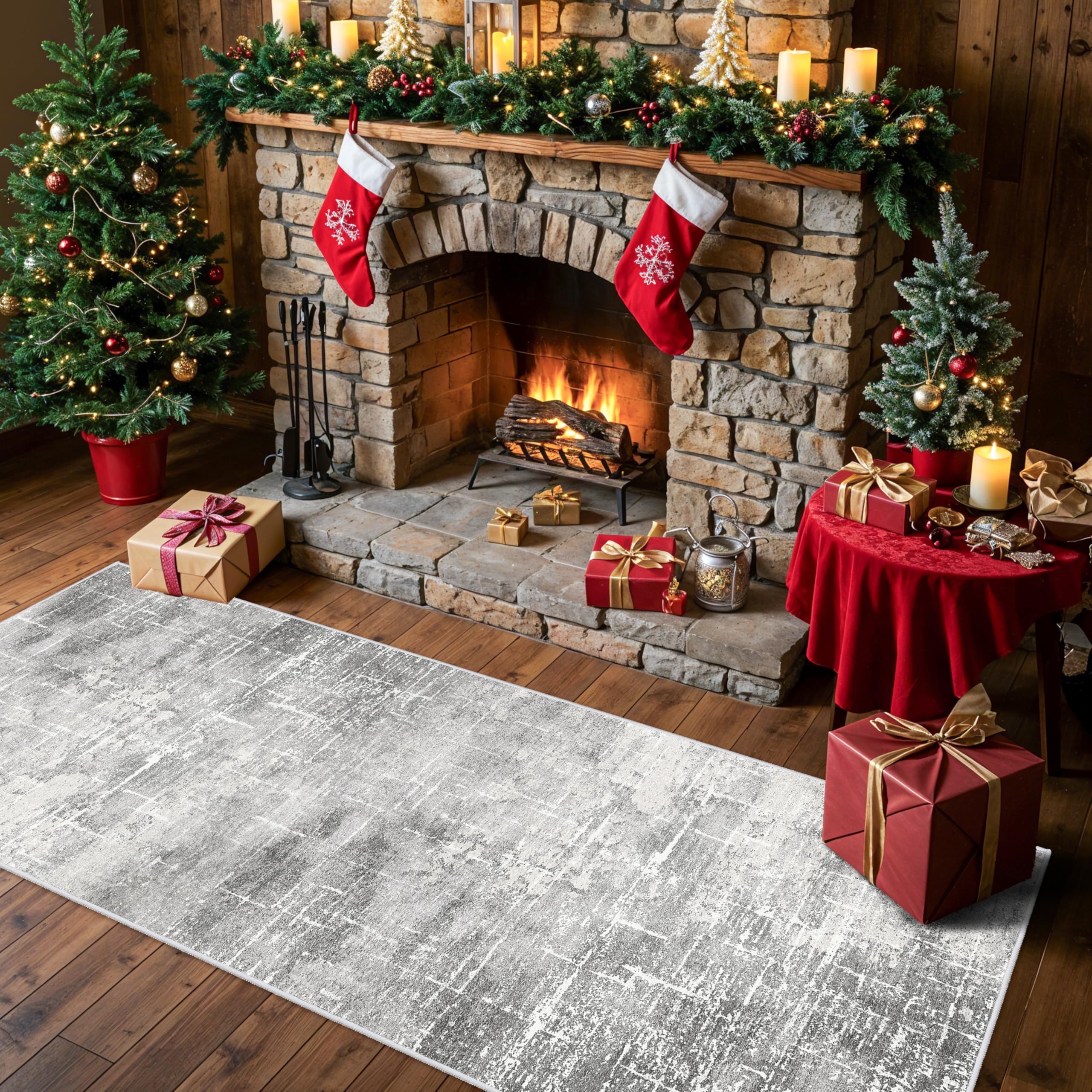 Washable Vintage Runner Rug 2x7