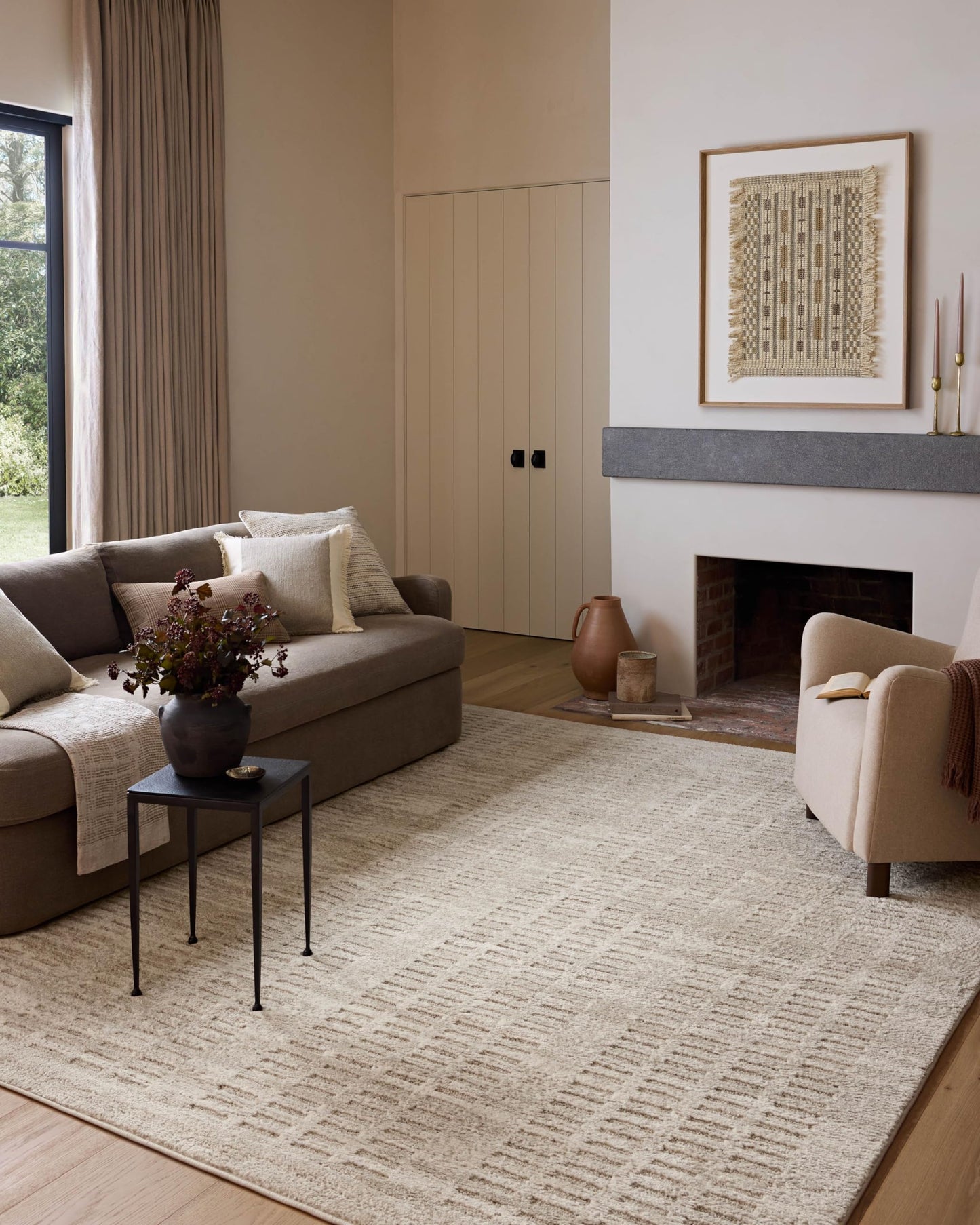 Ivory Abstract Area Rug Collection