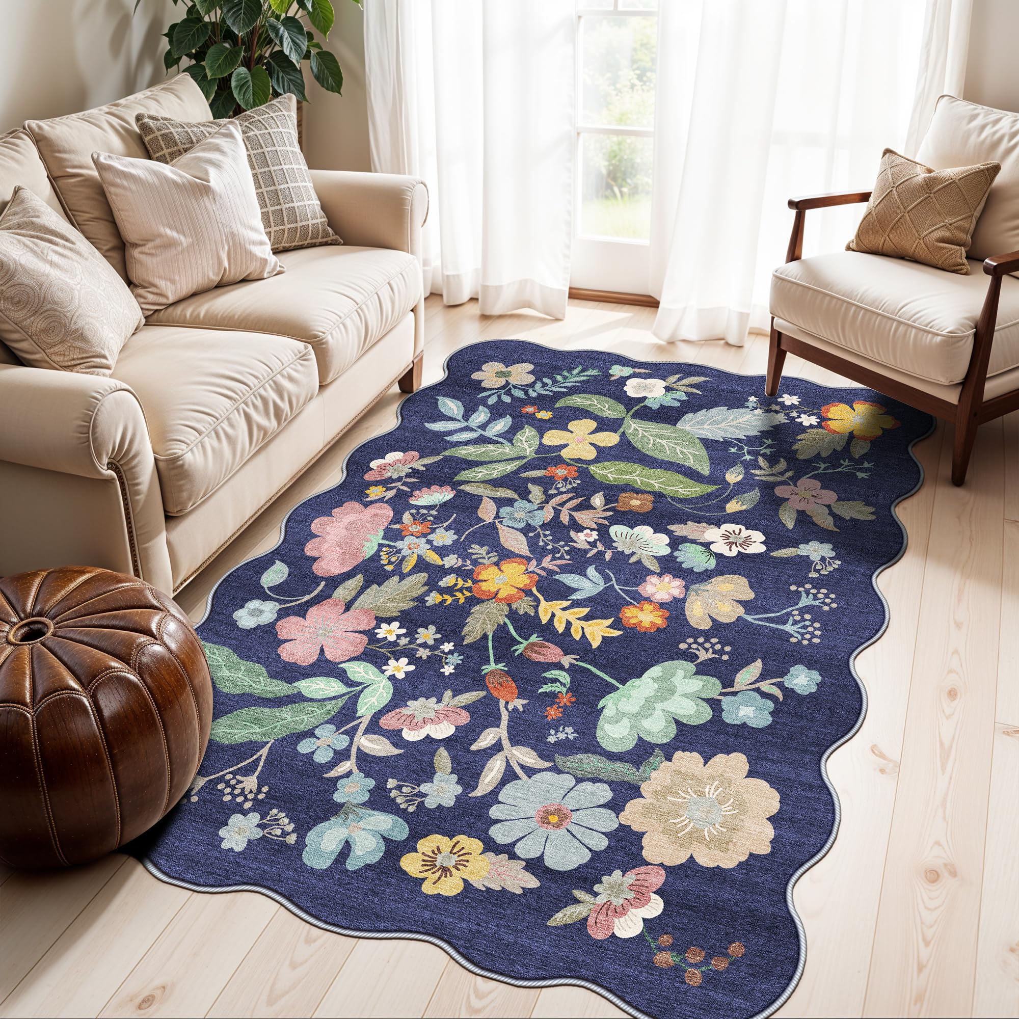 Washable Vintage Runner Rug 2x7