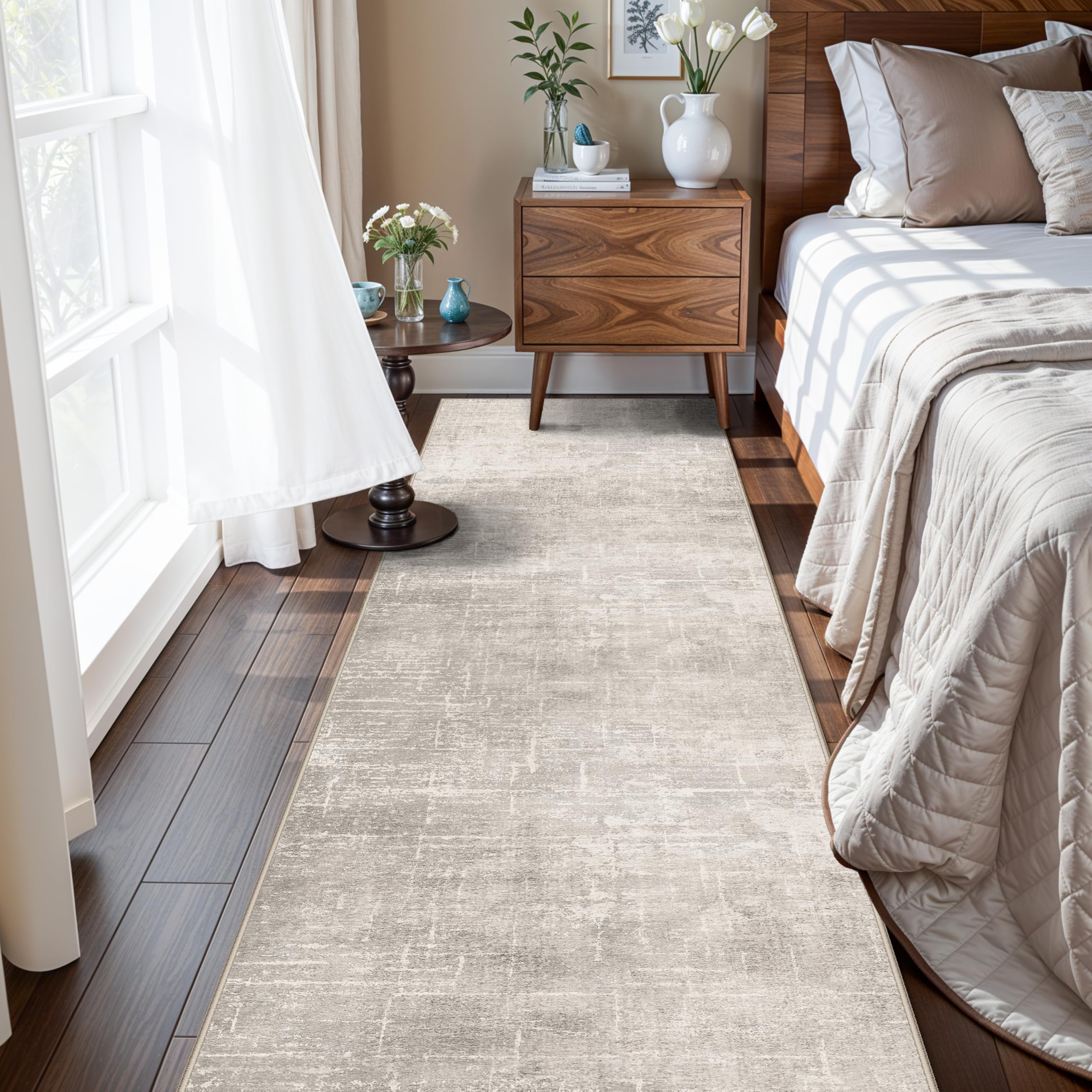 Washable Vintage Runner Rug 2x7